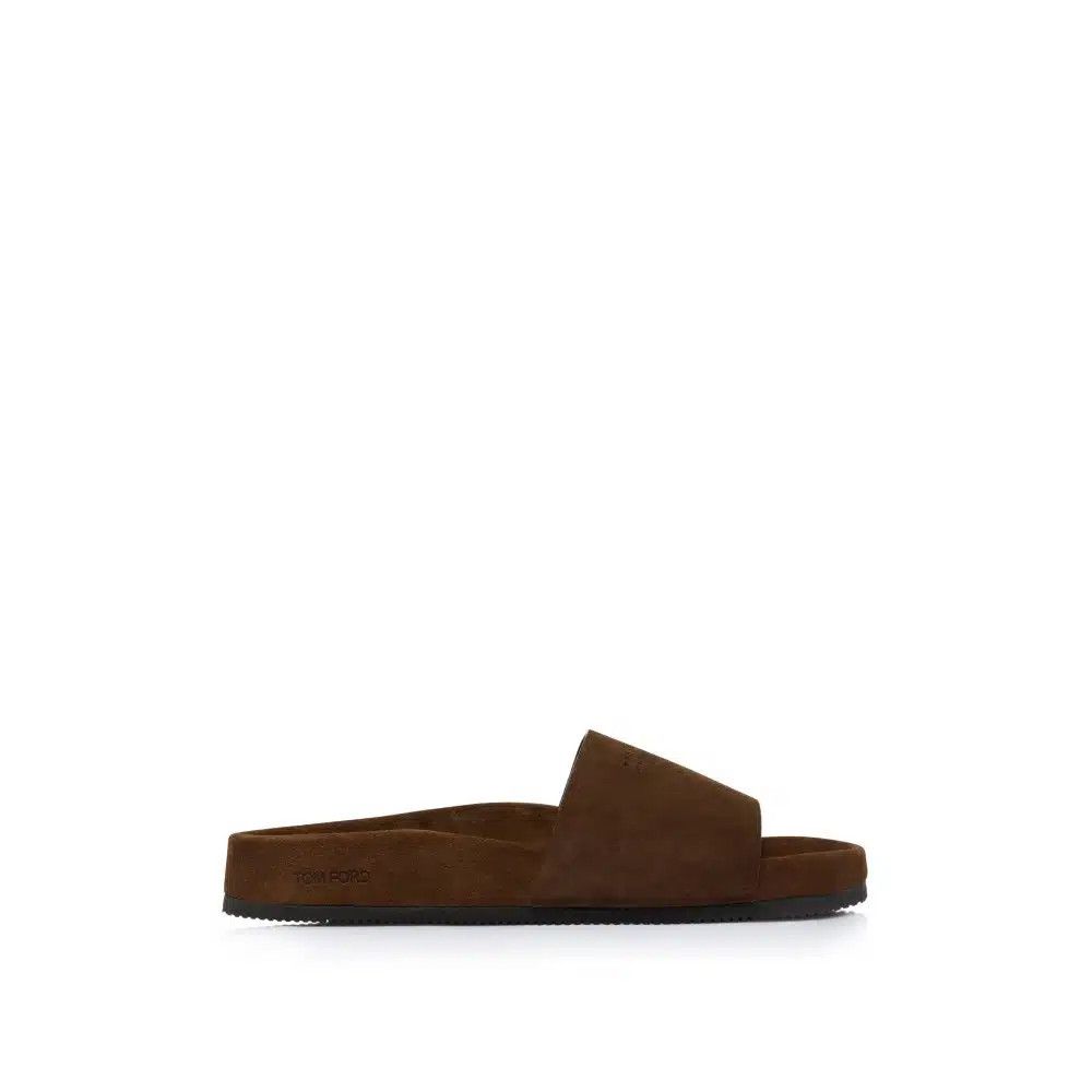 Tom Ford o1loc1c0226 J1533 Size: 9 TF / Suede Wicklow Sandals Brown Size US 9 / EU 42 - 1 Thumbnail