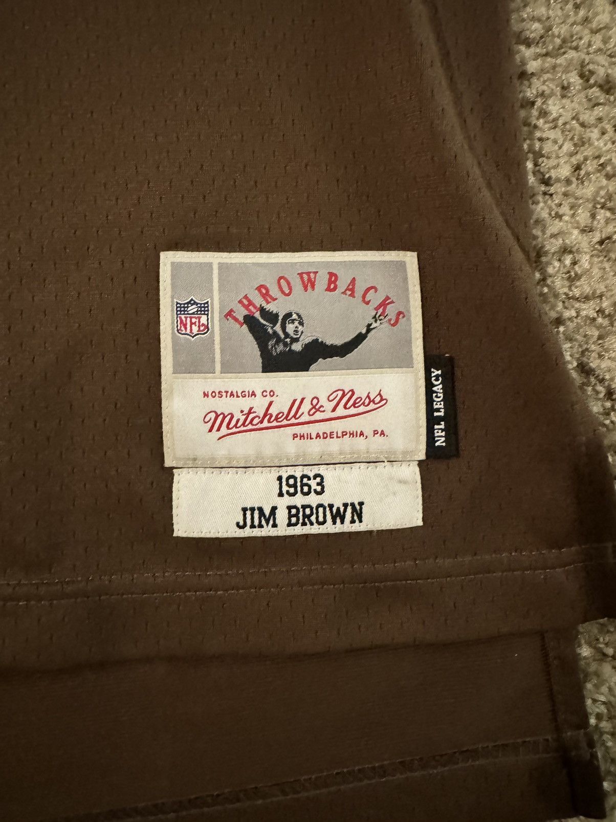 Mitchell & Ness CLEVELAND BROWNS JIM BROWN JERSEY Size US XL / EU 56 / 4 - 3 Thumbnail