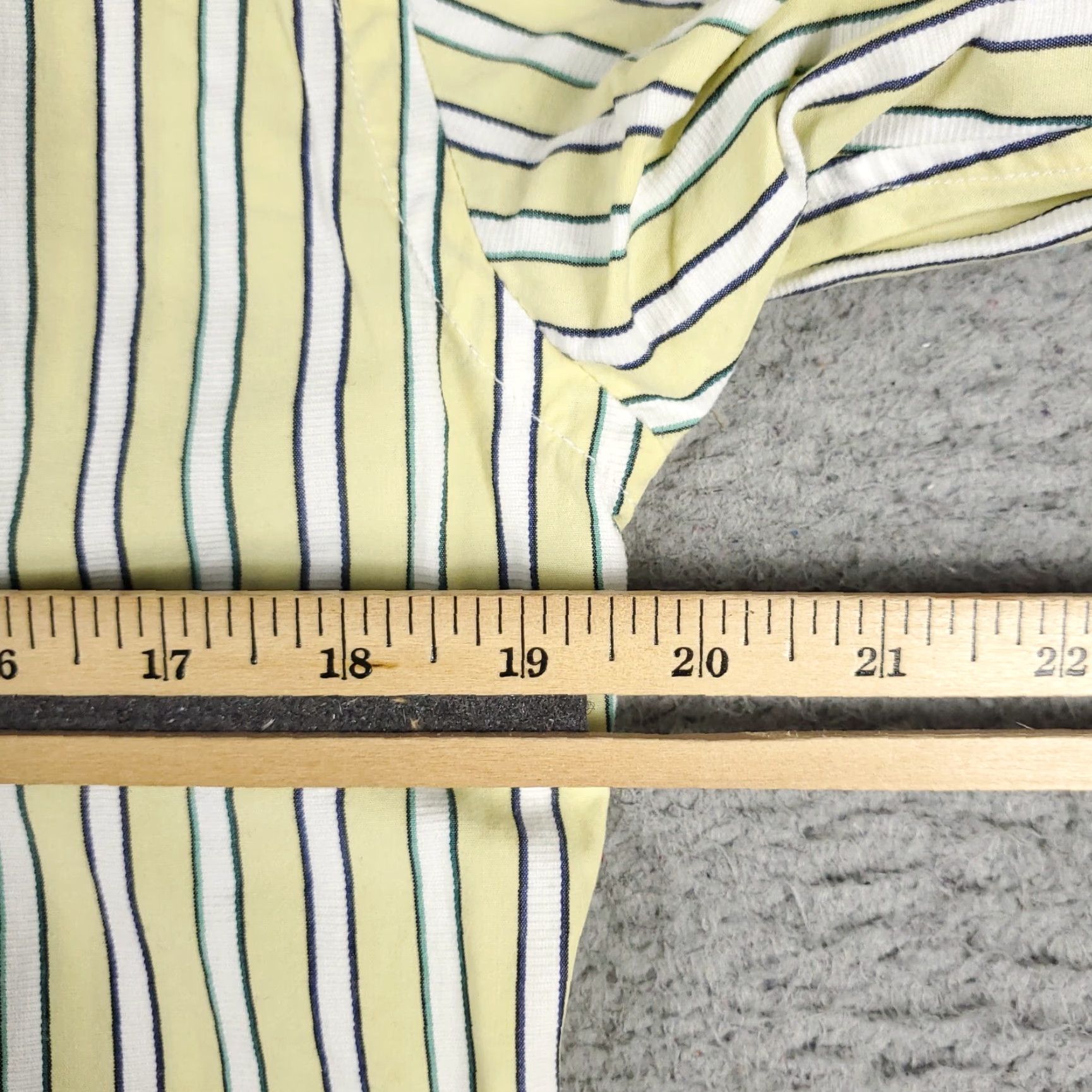 American Eagle Outfitters American Eagle Outfitters Yellow Striped Button-Up Shirt Mens XS Long Sleeve Casual Size US XS / EU 42 / 0 - 5 Thumbnail