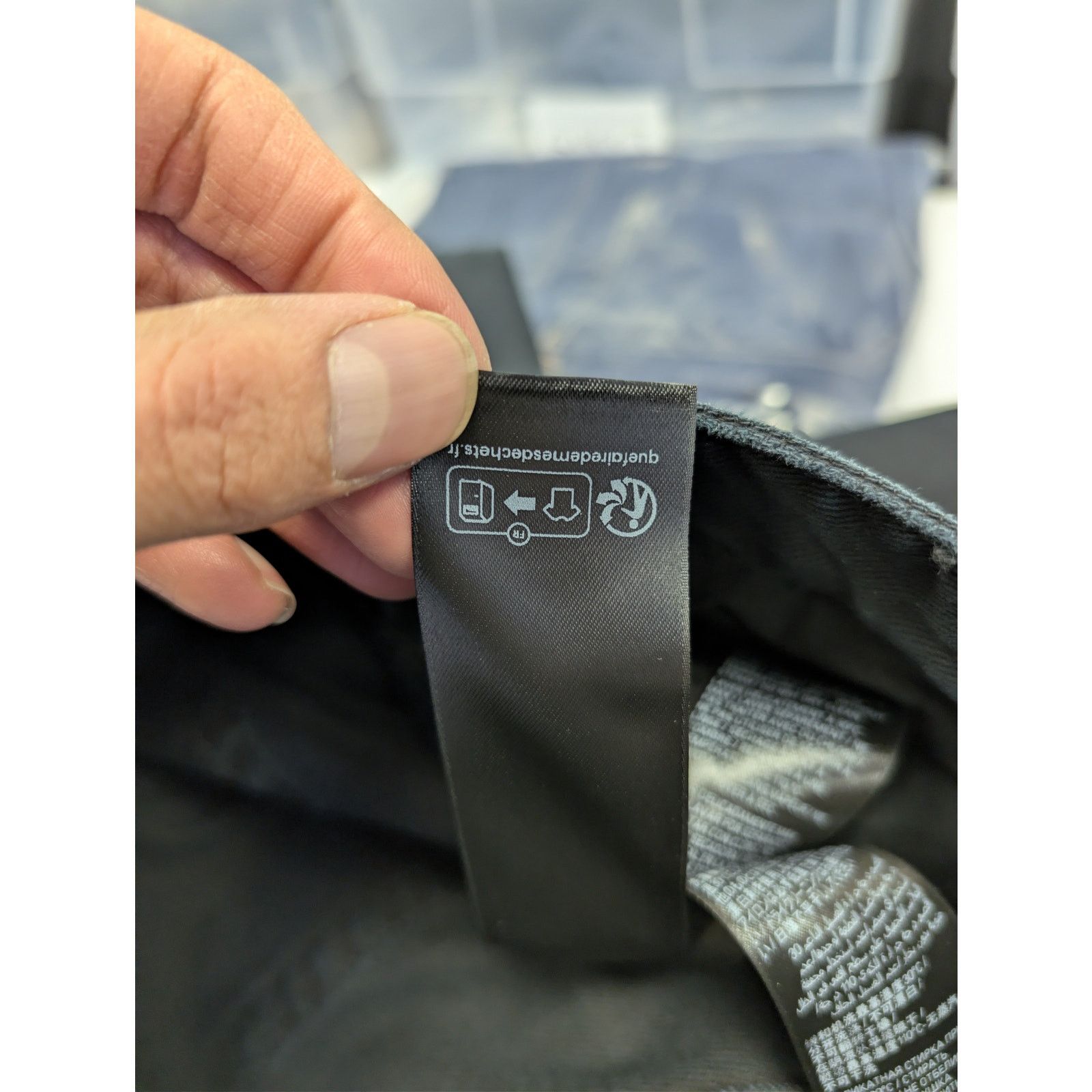 Balenciaga o1rshd1 CCRAB Soft Black Left Hand Denim Jeans Pants Size US 33 - 22 Thumbnail