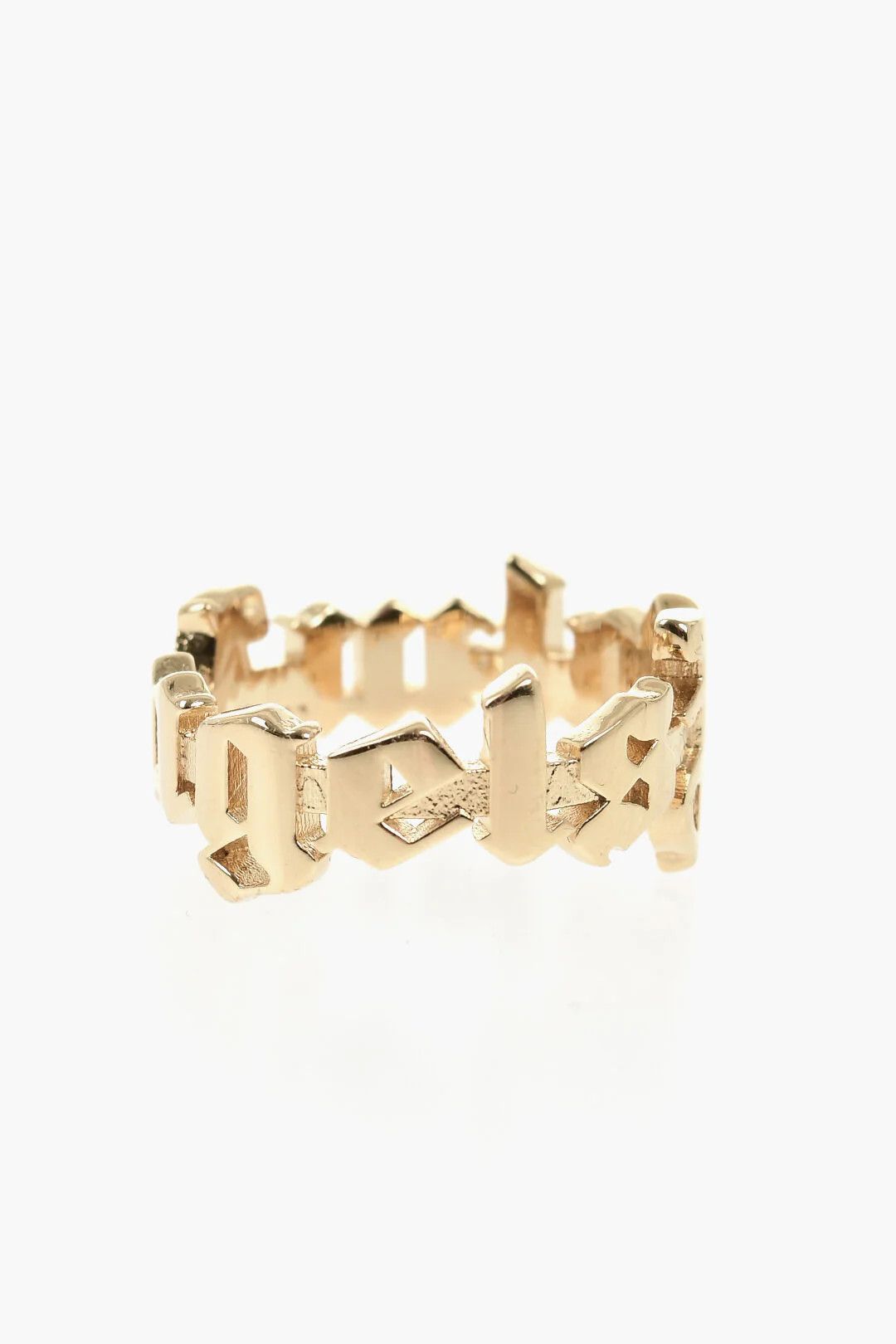Palm Angels og1mm0326 Size: 56 / Gold-Tone Logo Ring in Gold Size ONE SIZE - 3 Thumbnail