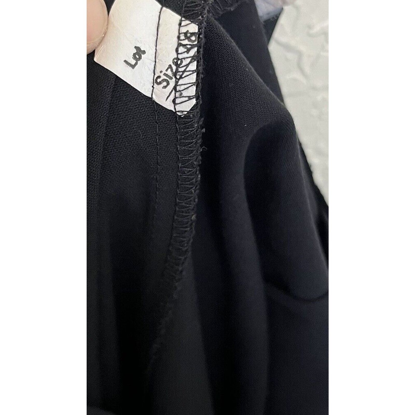 Vintage San Moire | Black Pleated Pants Vintage 90s Y2K Women’s 16 Size 38" / US 16 / IT 52 - 6 Thumbnail