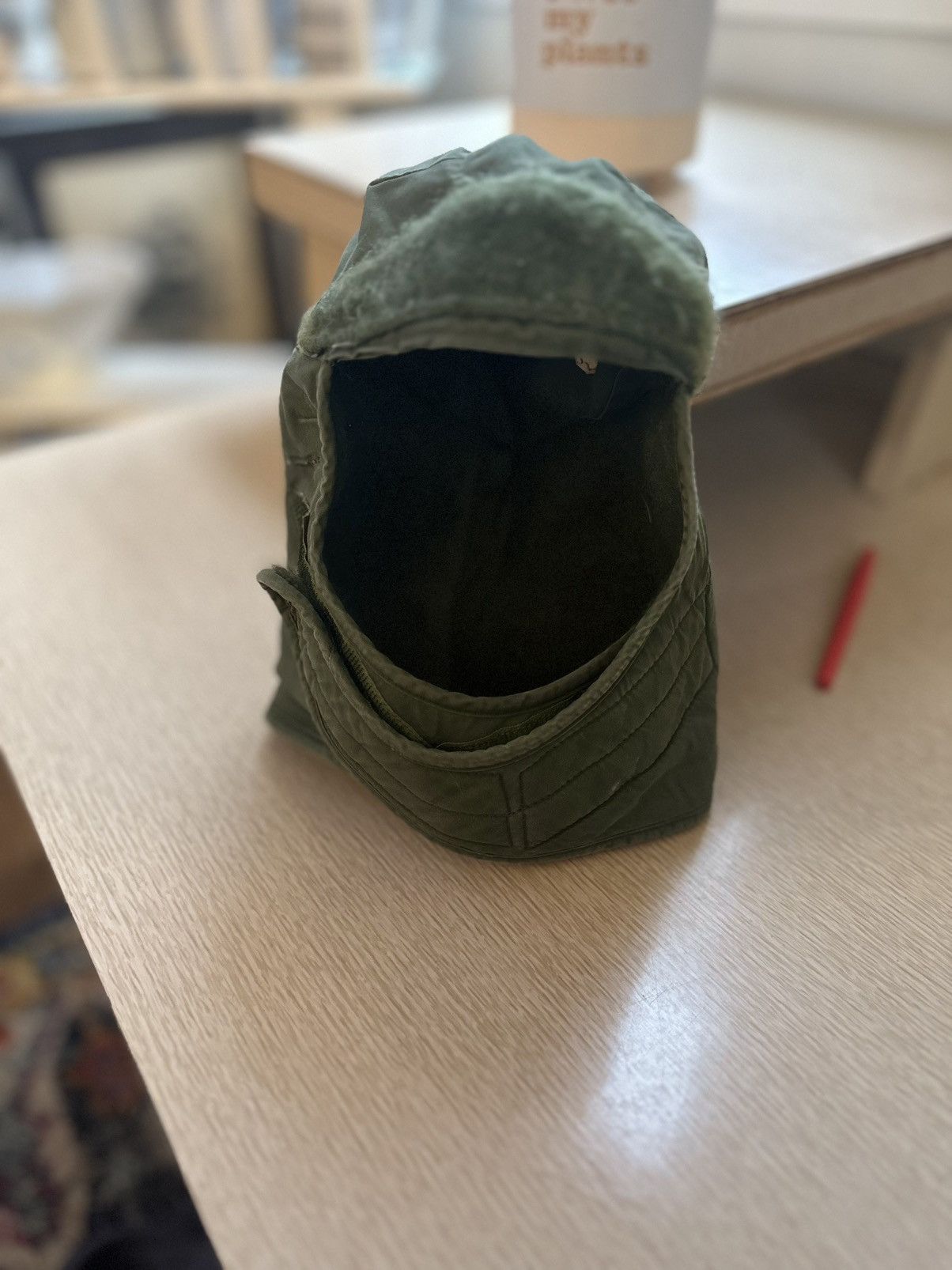 Vintage Vintage US Army Cold Weather Cap, Insulating, Helmet Liner Size ONE SIZE - 3 Thumbnail