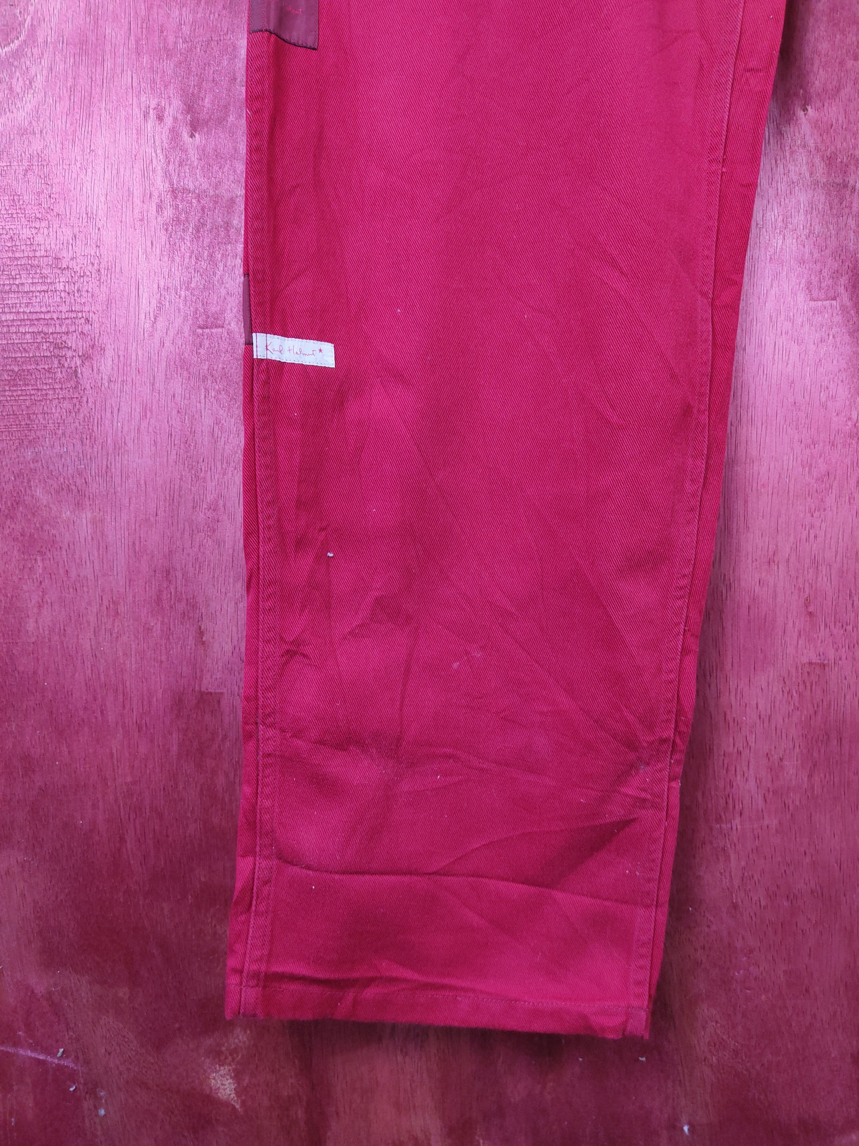 Japanese Brand Karl Helmut Red Multipocket Soft Denim #S1323 Size US 34 / EU 50 - 6 Thumbnail