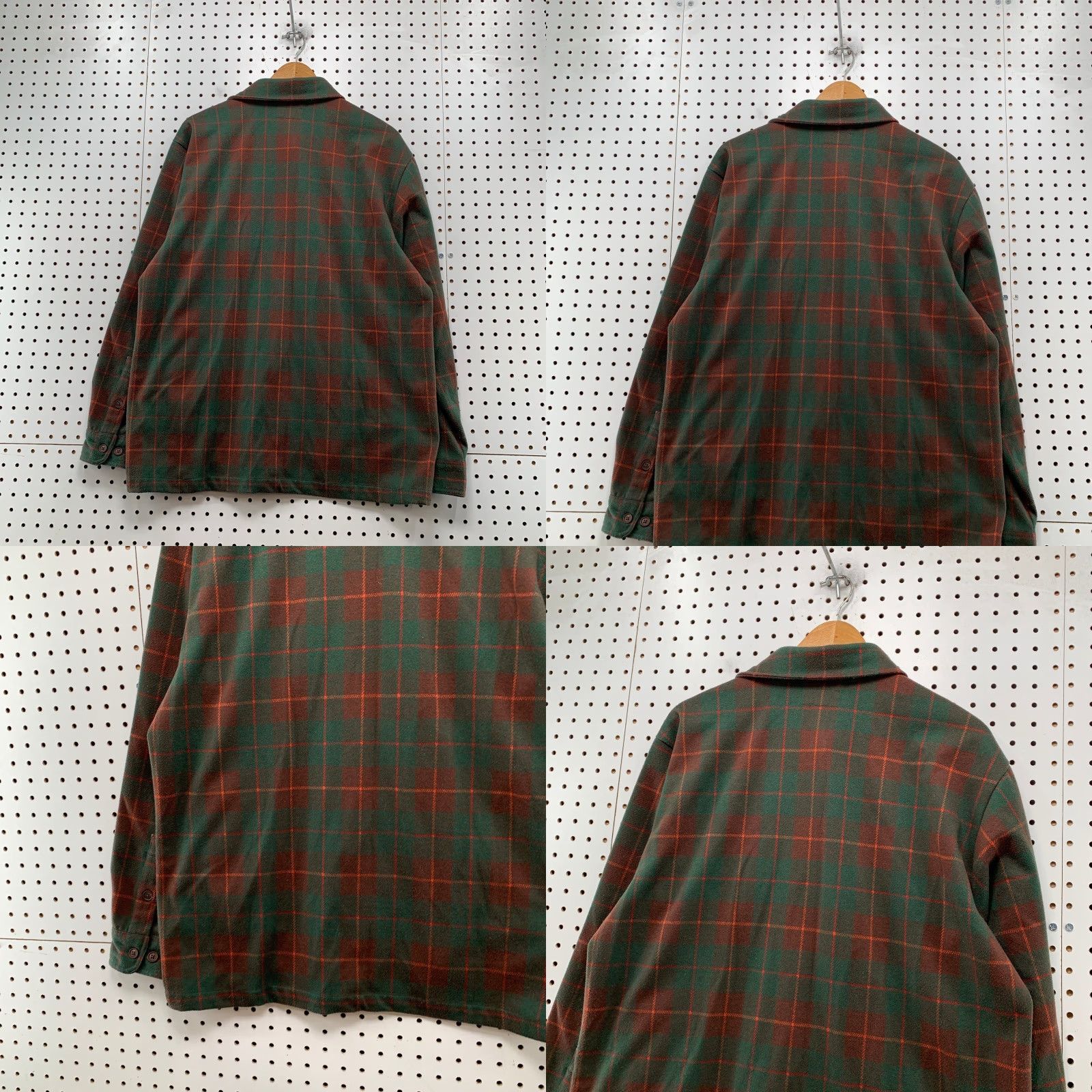 Bonobos Bonobos Button Shirt Jacket Mens Large Green Plaid Flannel Sportsman Shacket Size US L / EU 52-54 / 3 - 9 Thumbnail