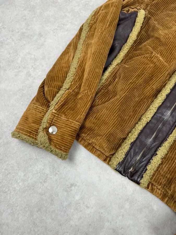 Dolce & Gabbana AW2005 Dolce & Gabbana Beige Velvet & Brown Shearling Leather Hybrid Jacket Size US M / EU 48-50 / 2 - 7 Thumbnail