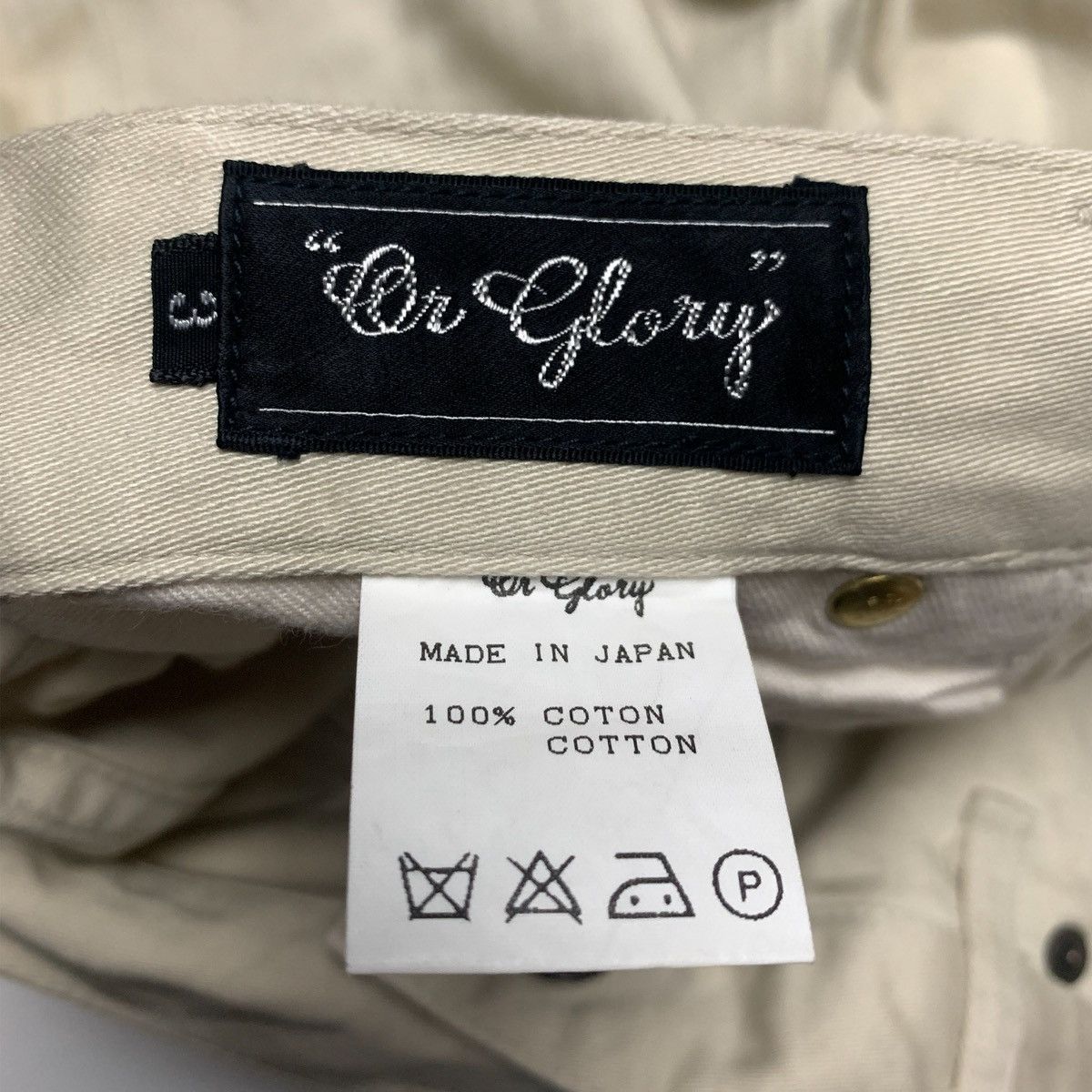 Or Glory Or Glor Pants Made In Japan Straight Fit Cotton Size 3 Size US 30 / EU 46 - 4 Thumbnail