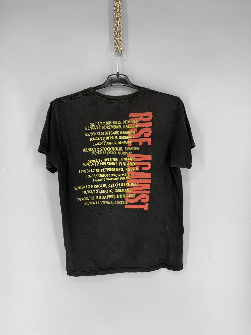 Band Tees × Vintage Rise Against 2012 Tour T Shirt Men’s Size S Rock Band Black Size US S / EU 44-46 / 1 - 8 Thumbnail