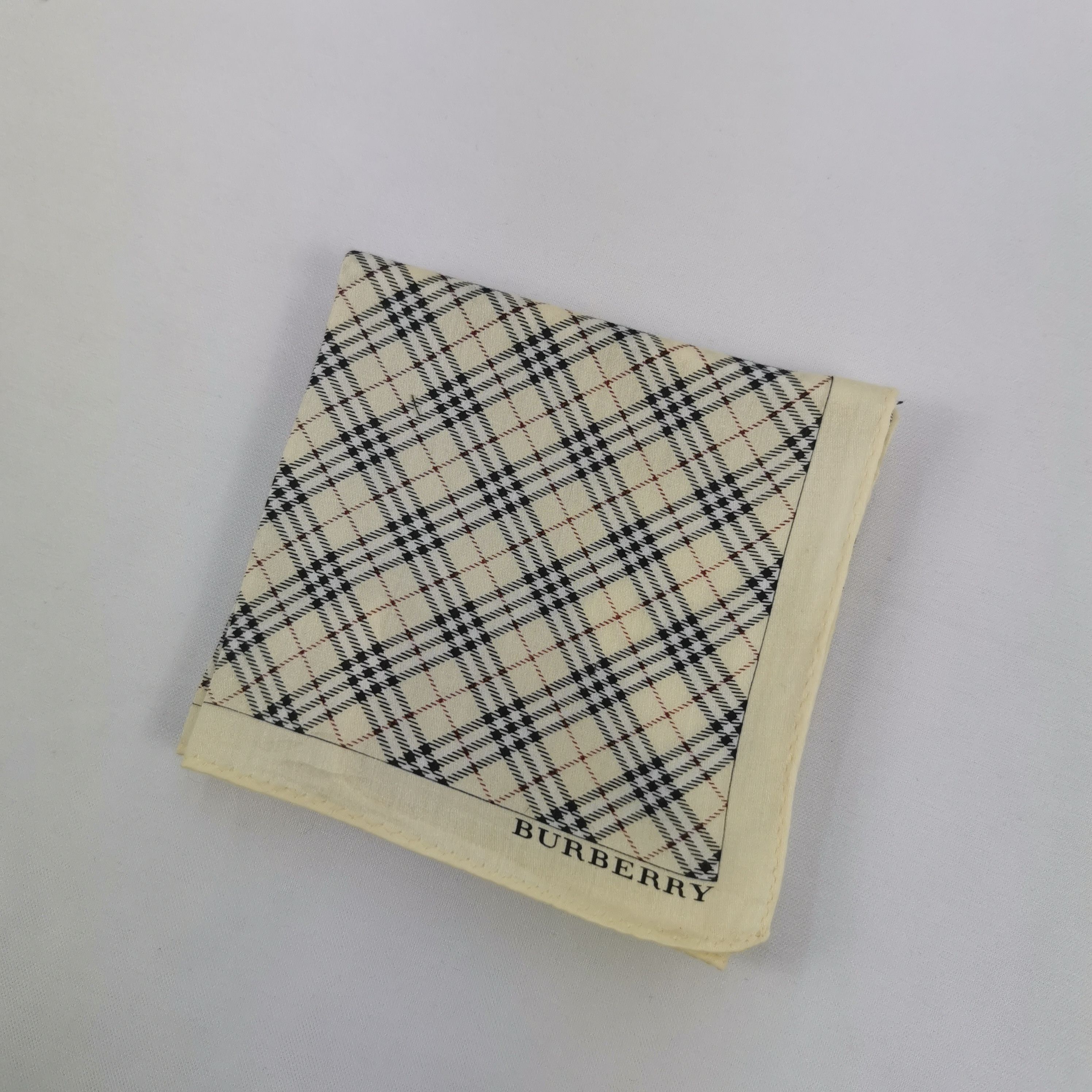Burberry Vintage Burberry Handkerchief Bandana Pocket Square Size ONE SIZE - 4 Thumbnail