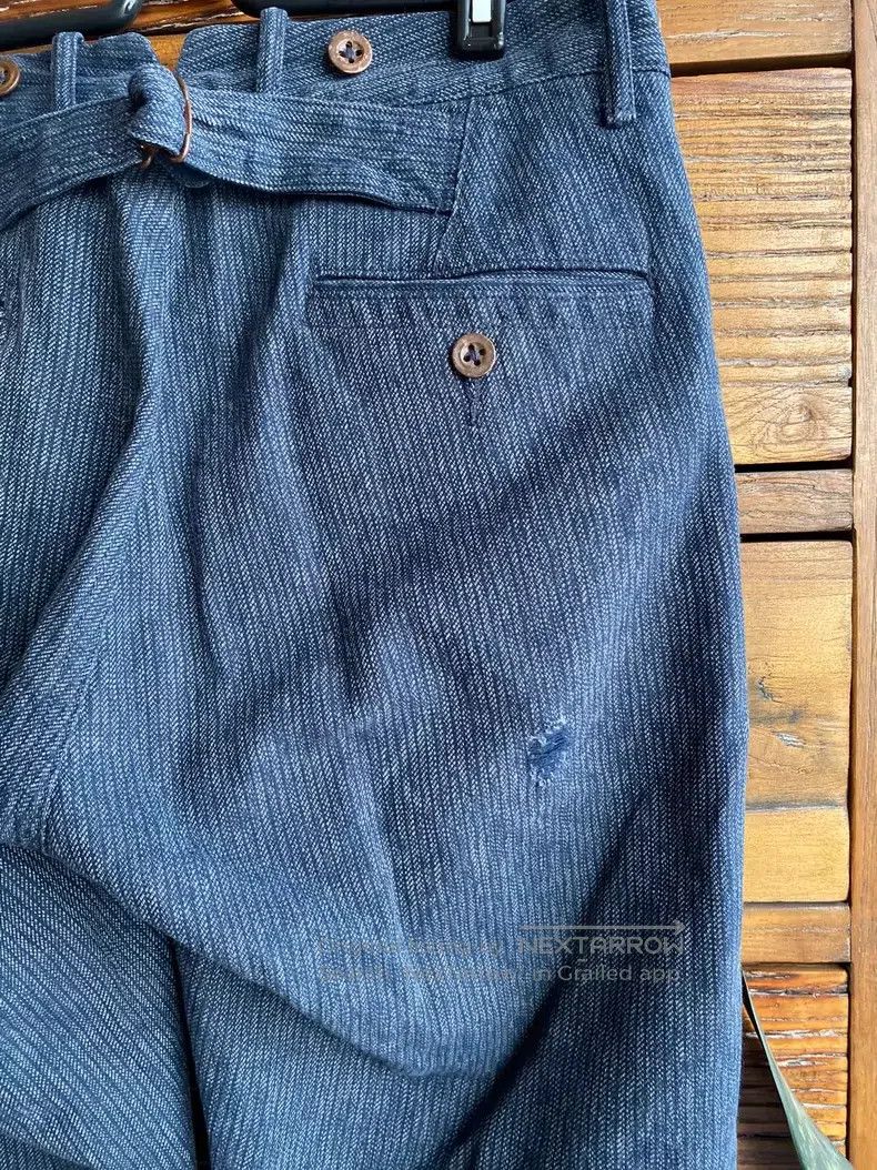 RRL Ralph Lauren RRL Ralph Lauren Classic pepper salt pants old style strip Size US 30 / EU 46 - 2 Thumbnail