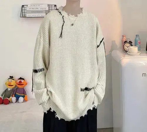 Aran Isles Knitwear New 21AW Hype Distressed Style Knitwear Jumper Sweatshirt Size US L / EU 52-54 / 3 - 2 Thumbnail