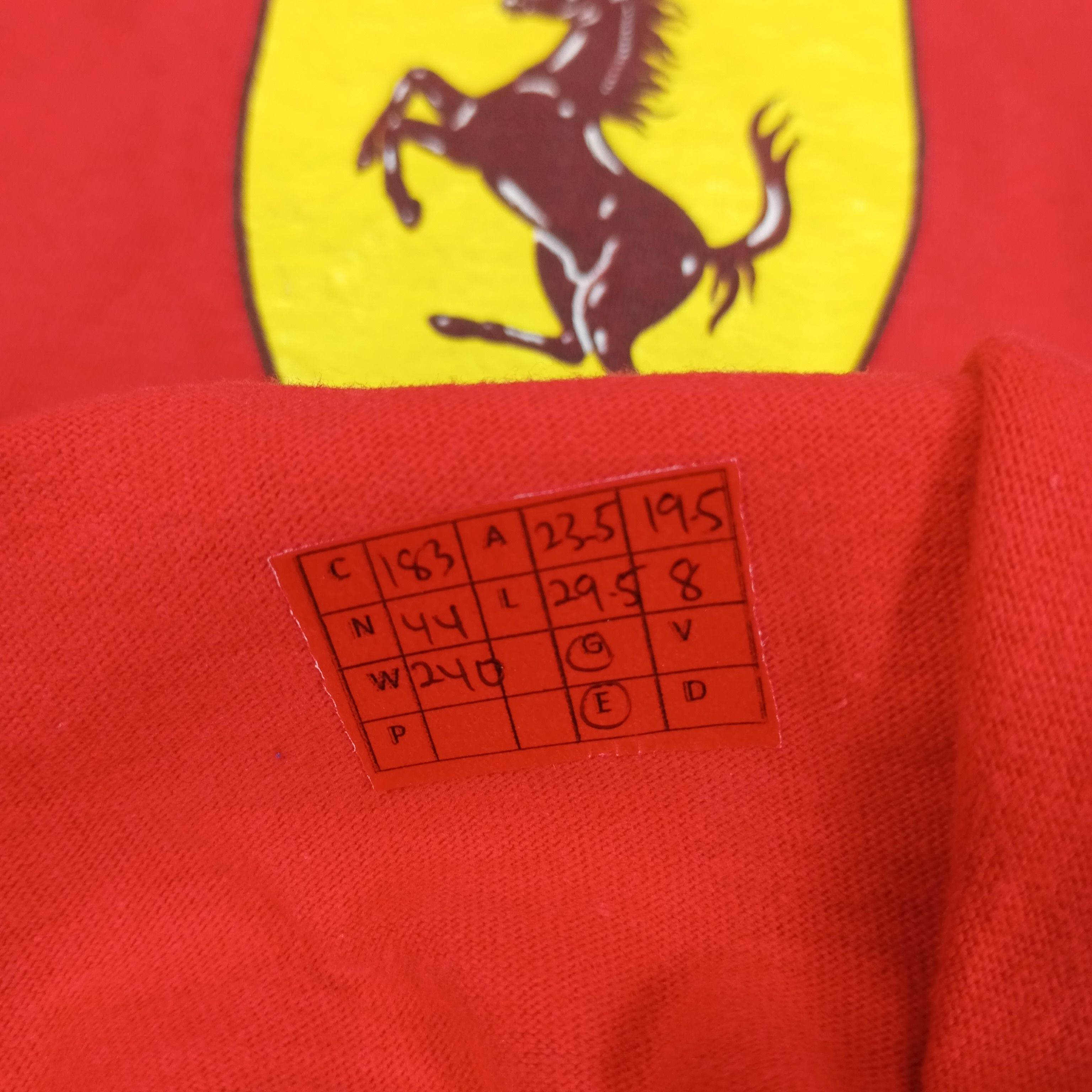 Ferrari × Vintage Ferrari Luxury Motorsports Logo Design Vintage Tshirt Size US XL / EU 56 / 4 - 10 Thumbnail