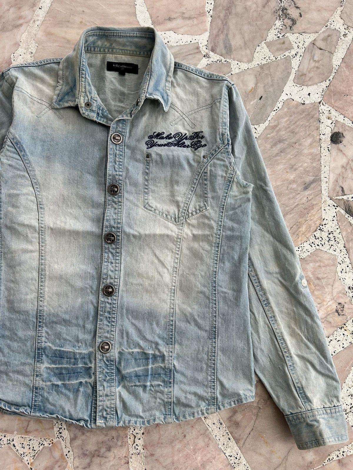 In The Attic In The Attic Homme Backhit Denim Shirt Size US S / EU 44-46 / 1 - 5 Thumbnail