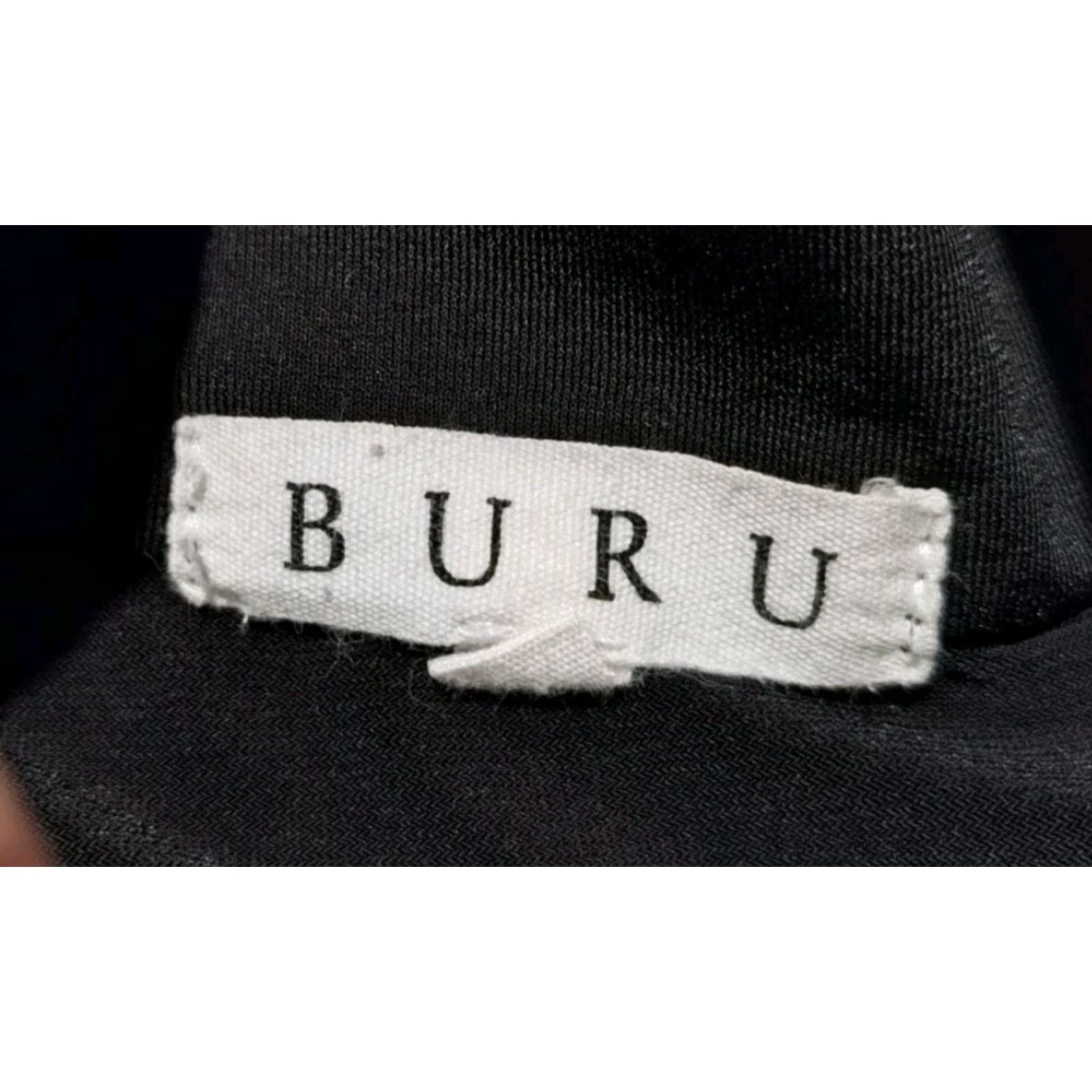 Vintage Buru Women's Black & White Track Jacket Full Zip Size XS Women's Thumb Holes Size XS / US 0-2 / IT 36-38 - 6 Thumbnail