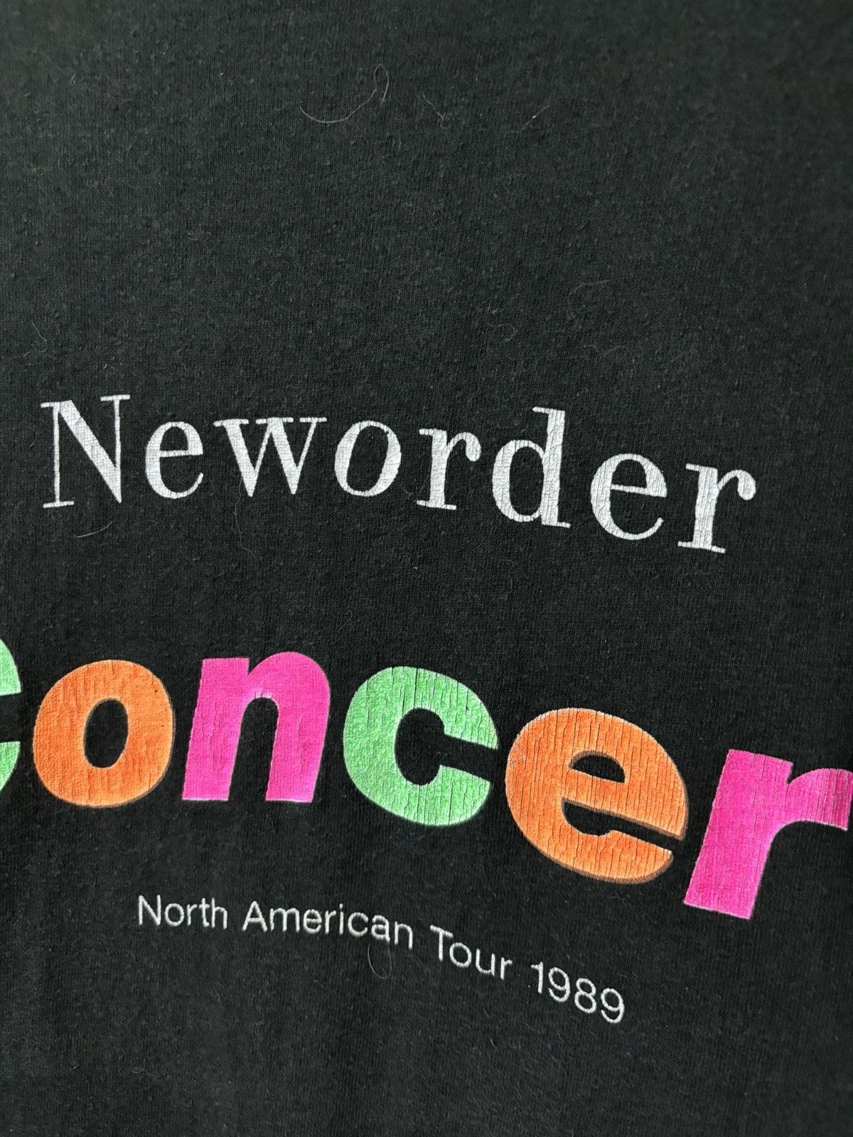 Band Tees VINTAGE 1989 NEW ORDER CONCERT NORTH AMERICA TOUR SHIRT Size US XL / EU 56 / 4 - 2 Thumbnail