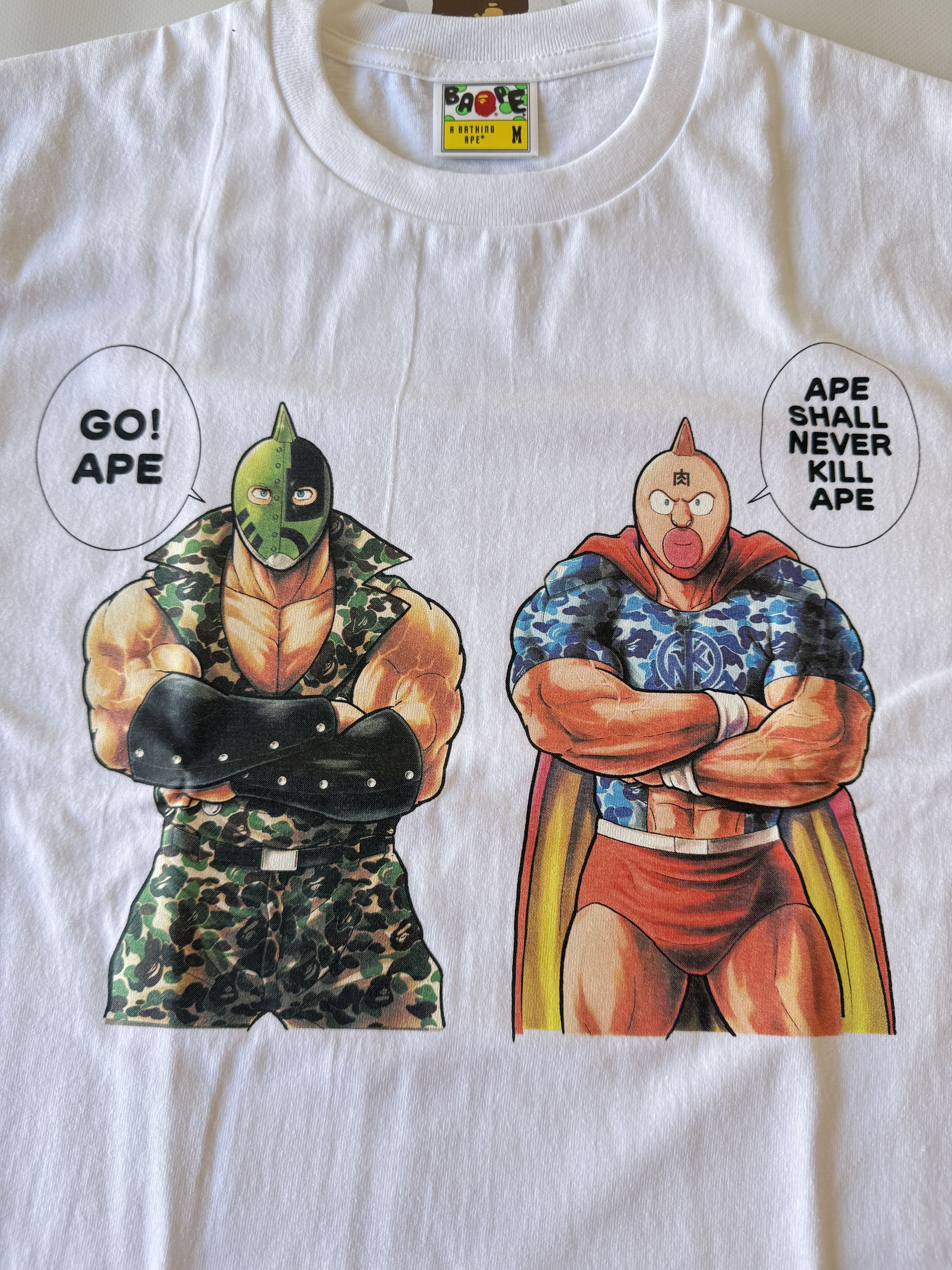 Bape BAPE GALLERY X ゆでたまご TEE Size US M / EU 48-50 / 2 - 5 Thumbnail