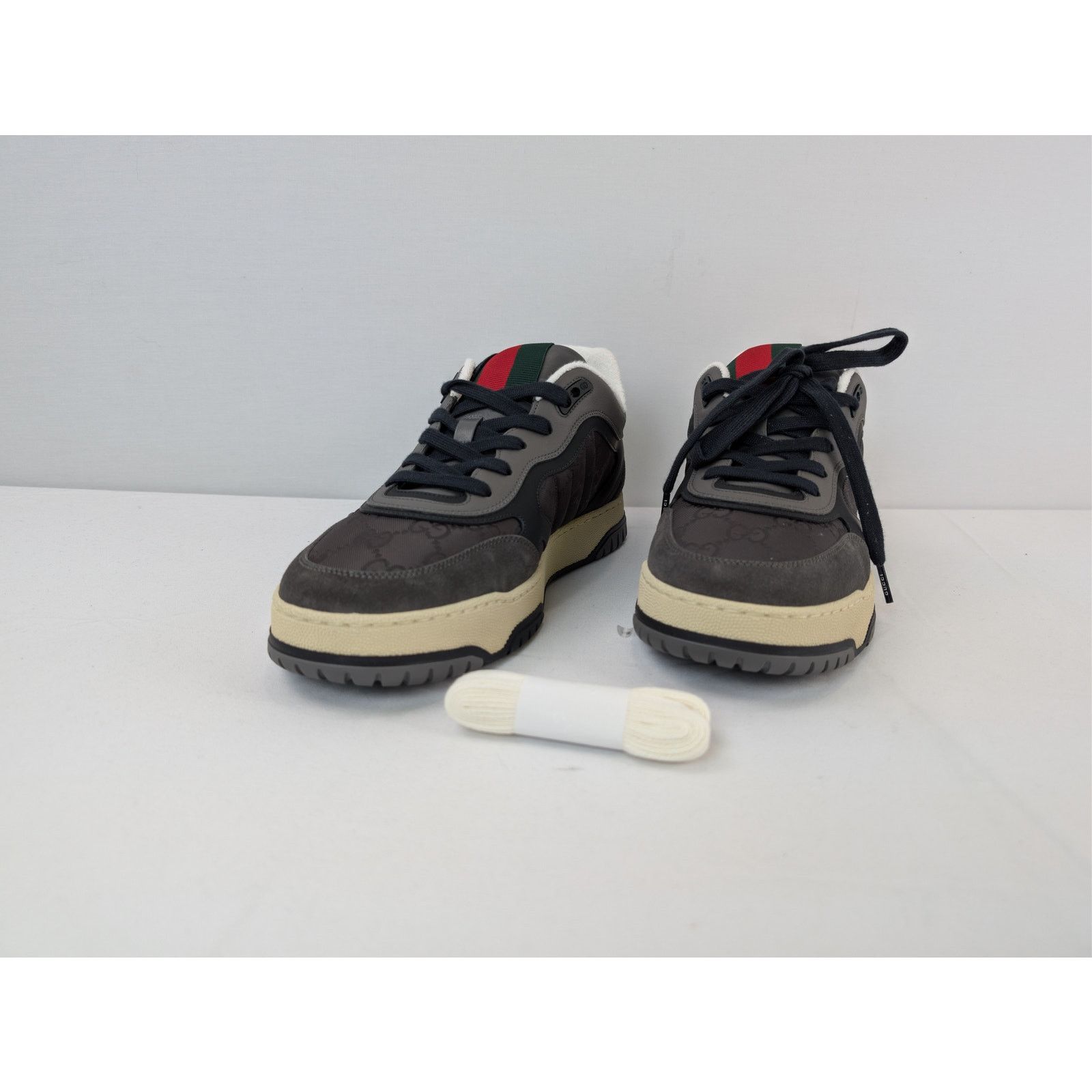 Gucci o1rshd1 GG nylon with suede and leather trims sneakers Size US 11.5 / EU 44-45 - 7 Thumbnail