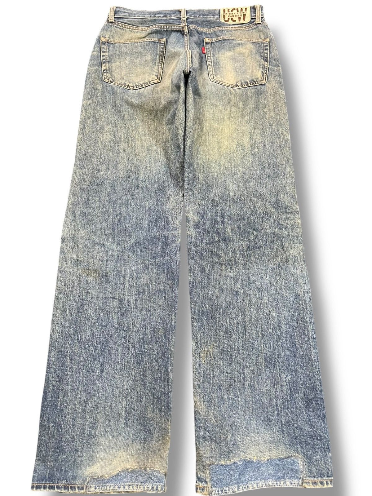 Japanese Brand × Le Grande Bleu (L.G.B.) × Warehouse Vintage Unique Clothing Warehouse Selvedge Mudwash Denim Size US 33 - 7 Thumbnail