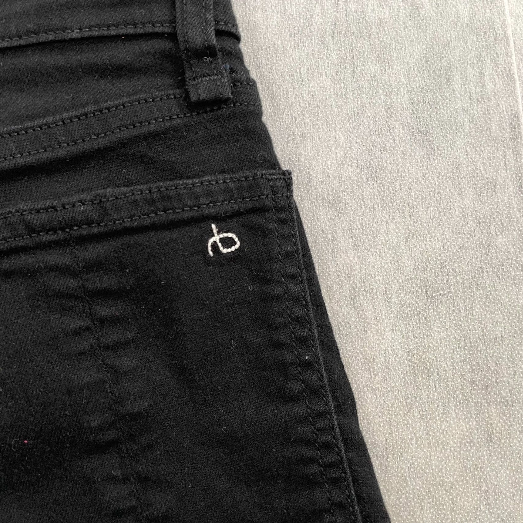 Rag & Bone rag & bone pants womens 25 black jeans nina high rise skinny stretch logo ladies Size 42" / US 20 - 4 Thumbnail