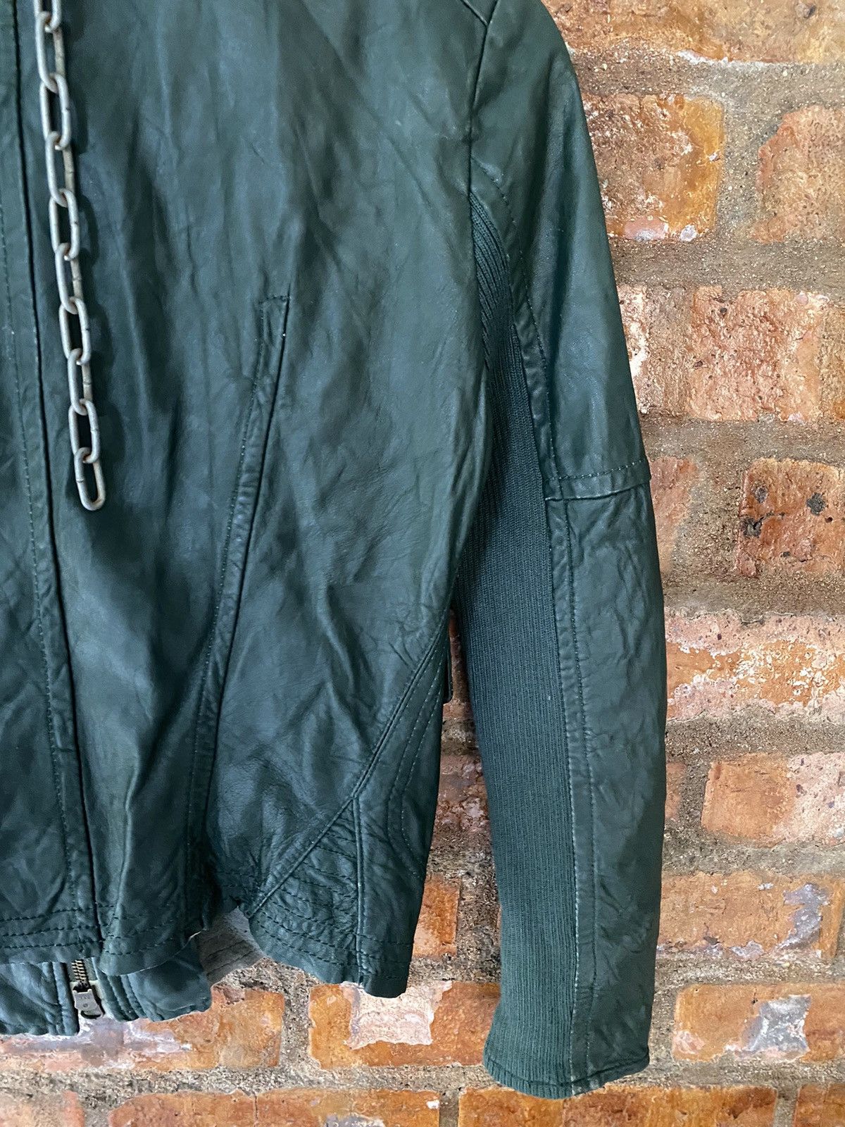 If Six Was Nine 2000s LUCA Japan hybrid Sheepskin leather jacket Size S / US 4 / IT 40 - 16 Thumbnail