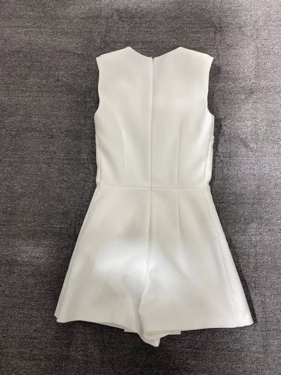 Self-Portrait White Crepe Playsuit Size XS / US 0-2 / IT 36-38 - 13 Thumbnail