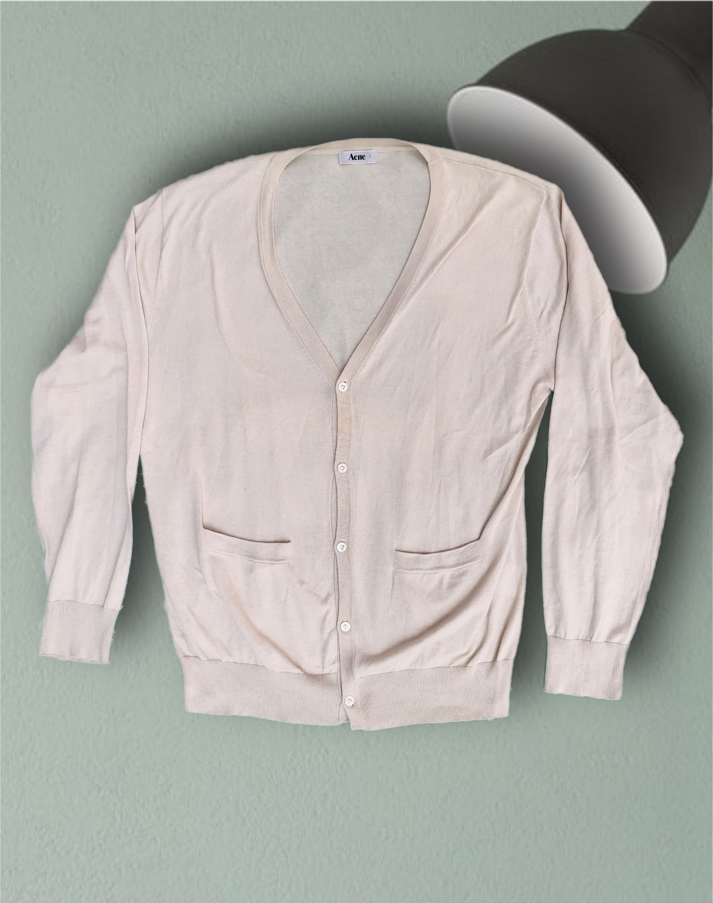 Acne Studios Acne Studios Long Cardigan Sweater Women’s V Neck Cotton Size L / US 10 / IT 46 - 2 Thumbnail