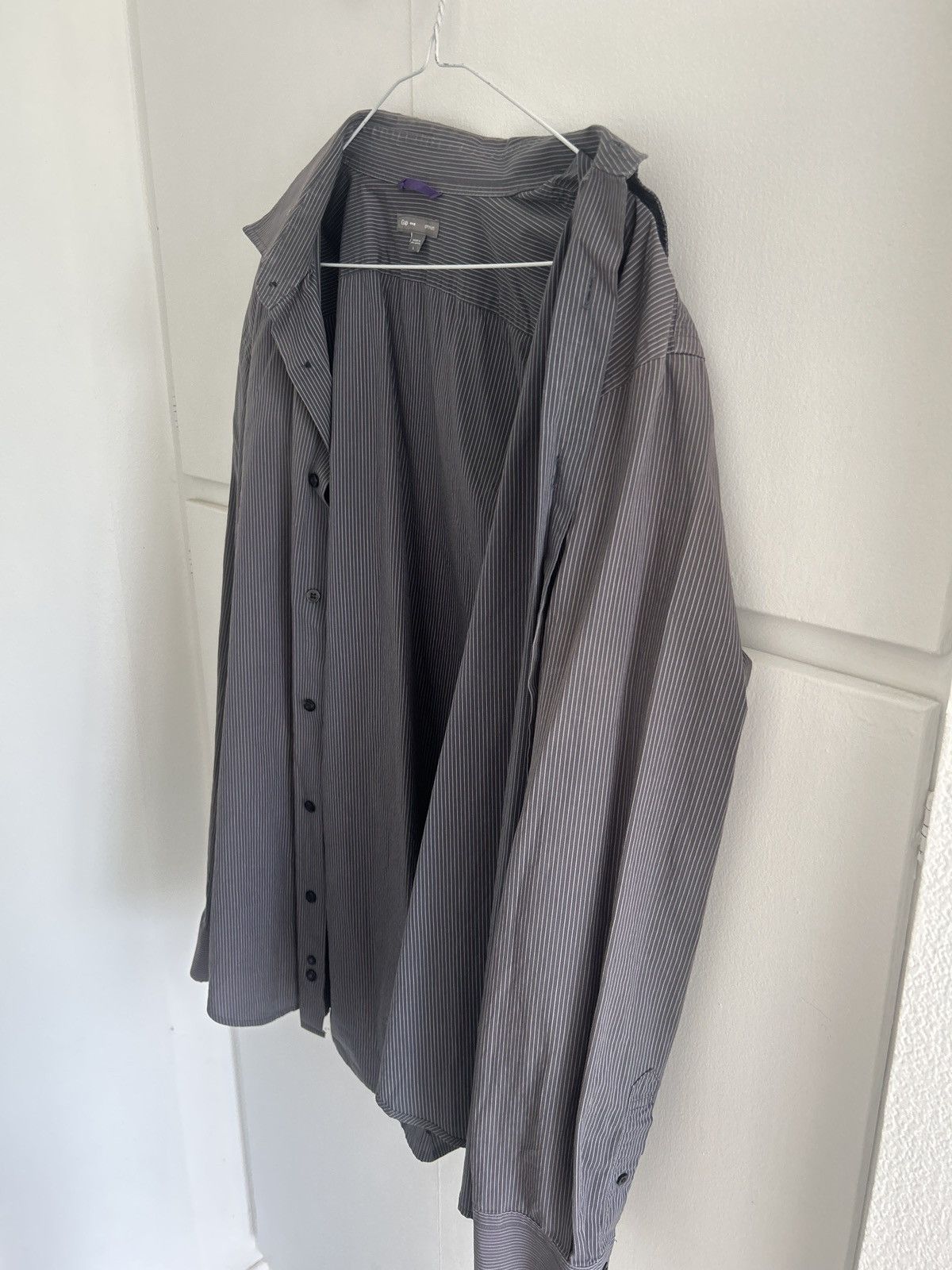 Gap Gap Grey striped Button up Long sleeve Size US L / EU 52-54 / 3 - 3 Thumbnail