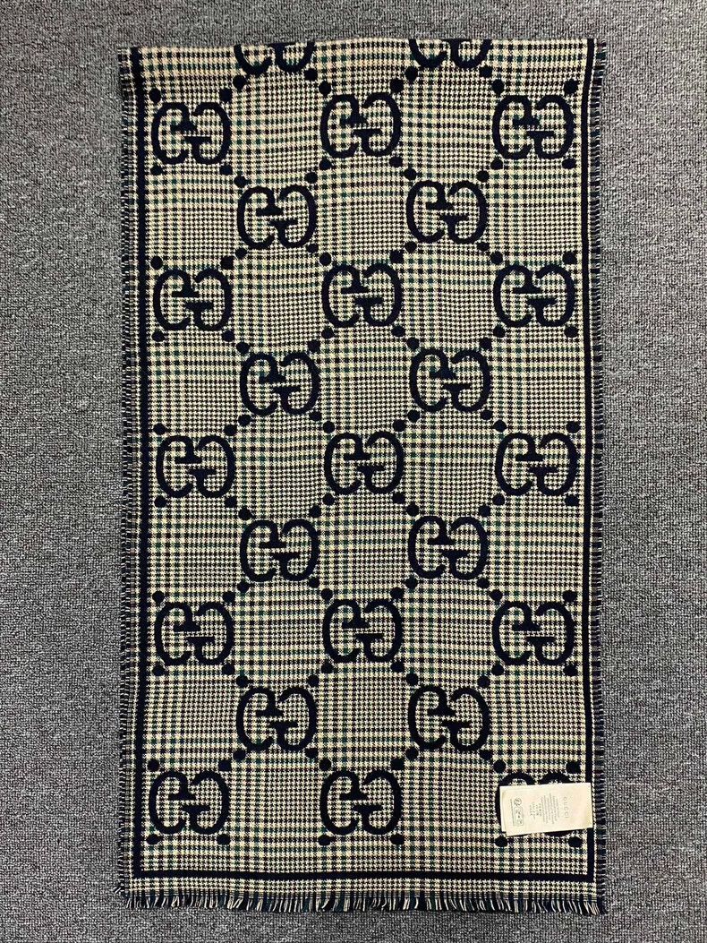 Gucci Gucci Full-print double-sided wool scarf 2506-Nextarrow Size ONE SIZE - 2 Thumbnail