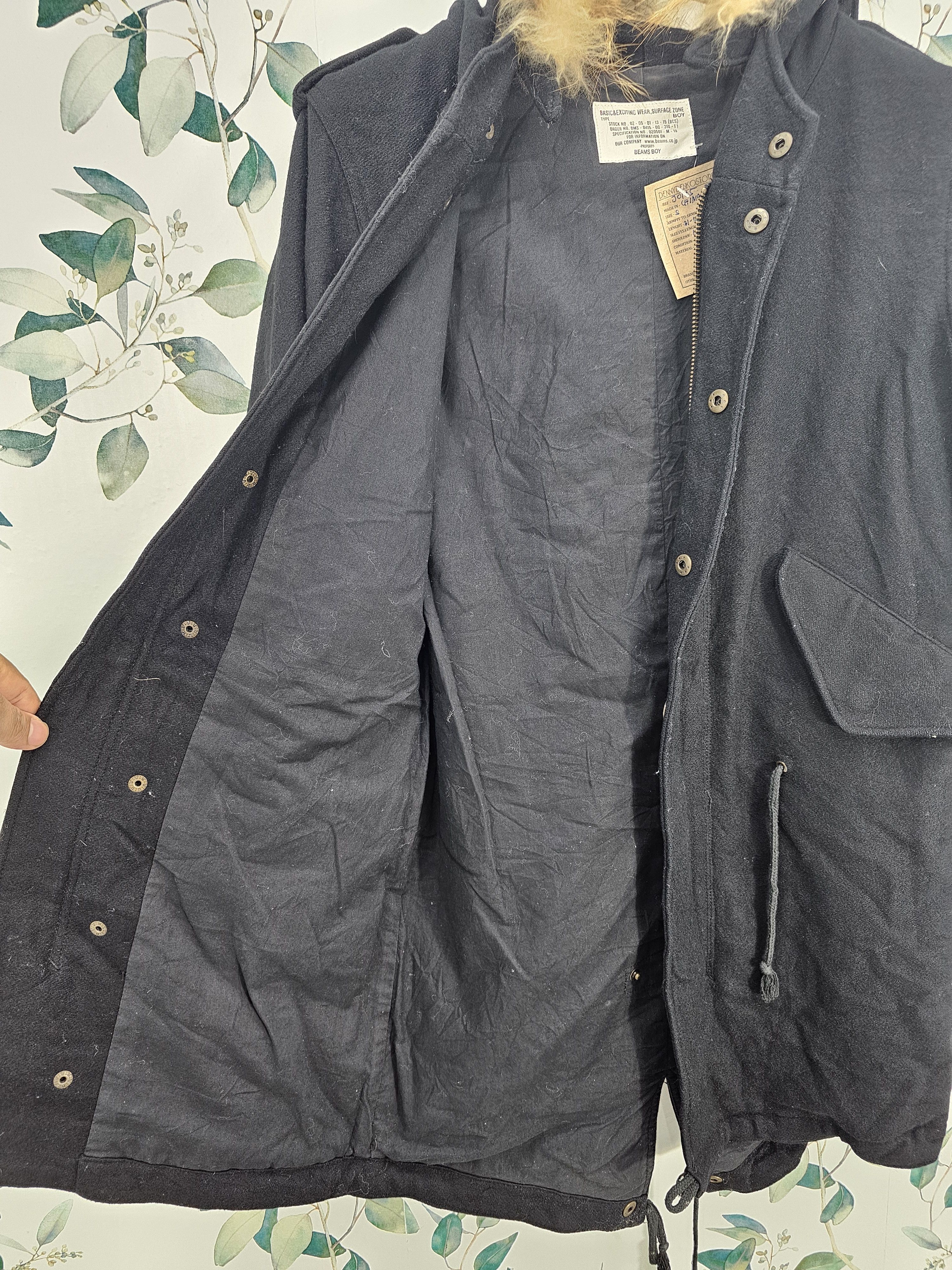 Beams Japan Japanese Brand BEAMS BOY Military Parka Wool Jacket J0115 Size US S / EU 44-46 / 1 - 6 Thumbnail