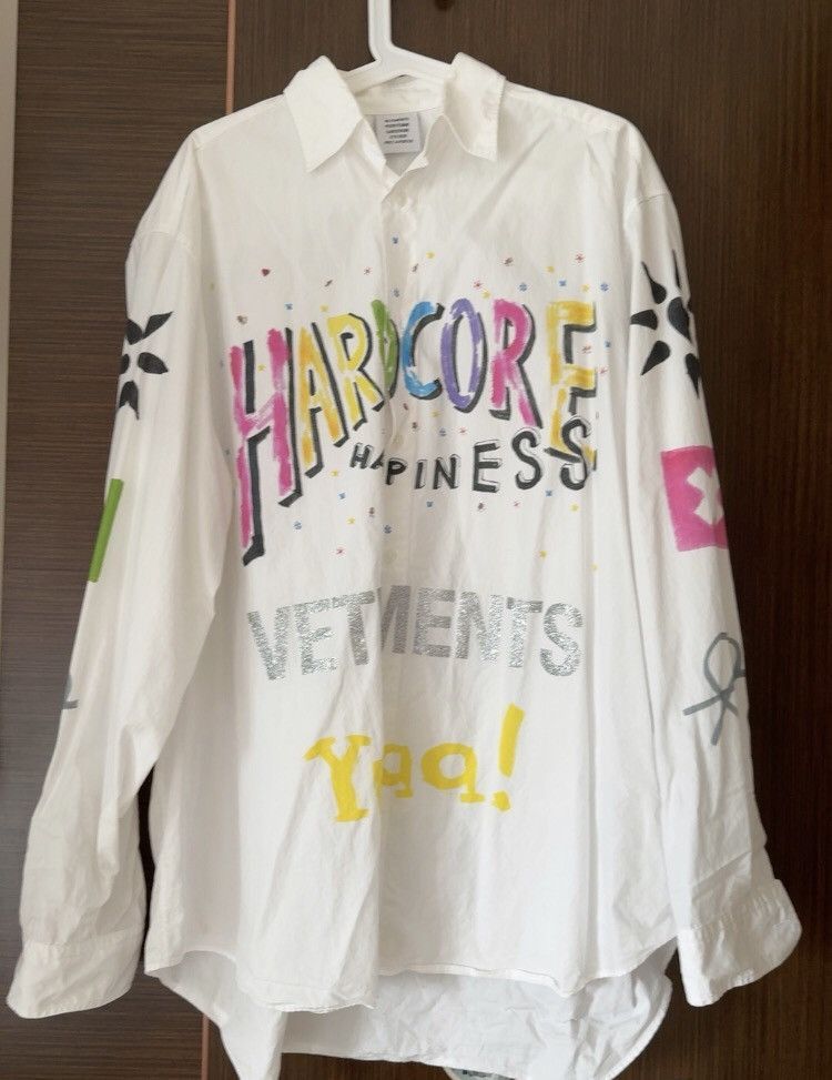 Vetements Vetements white graffiti shirt - DMC Size US XS / EU 42 / 0 - 1 Thumbnail