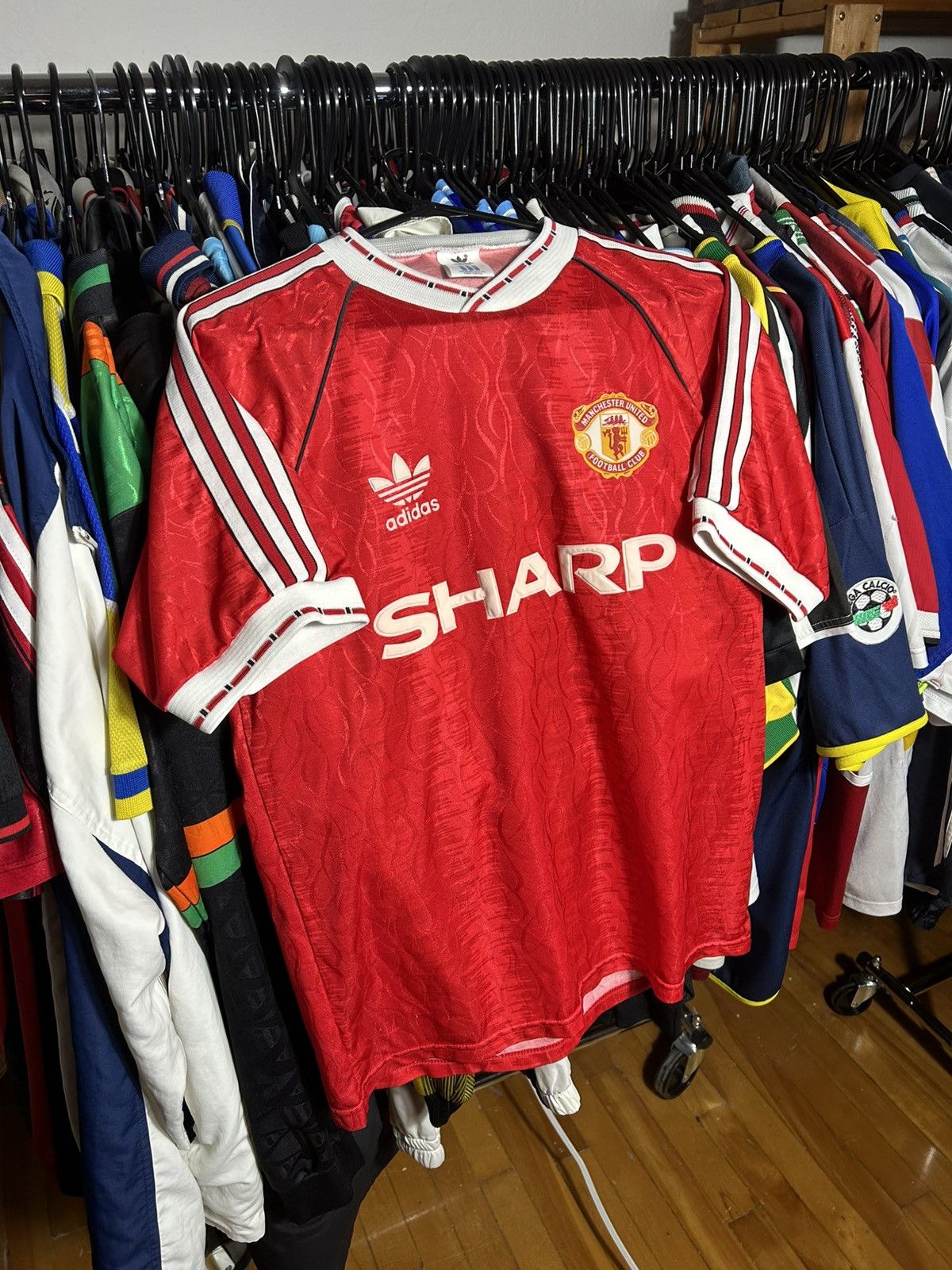 Adidas Manchester United 1990/92 Home jersey Size US M / EU 48-50 / 2 - 1 Thumbnail
