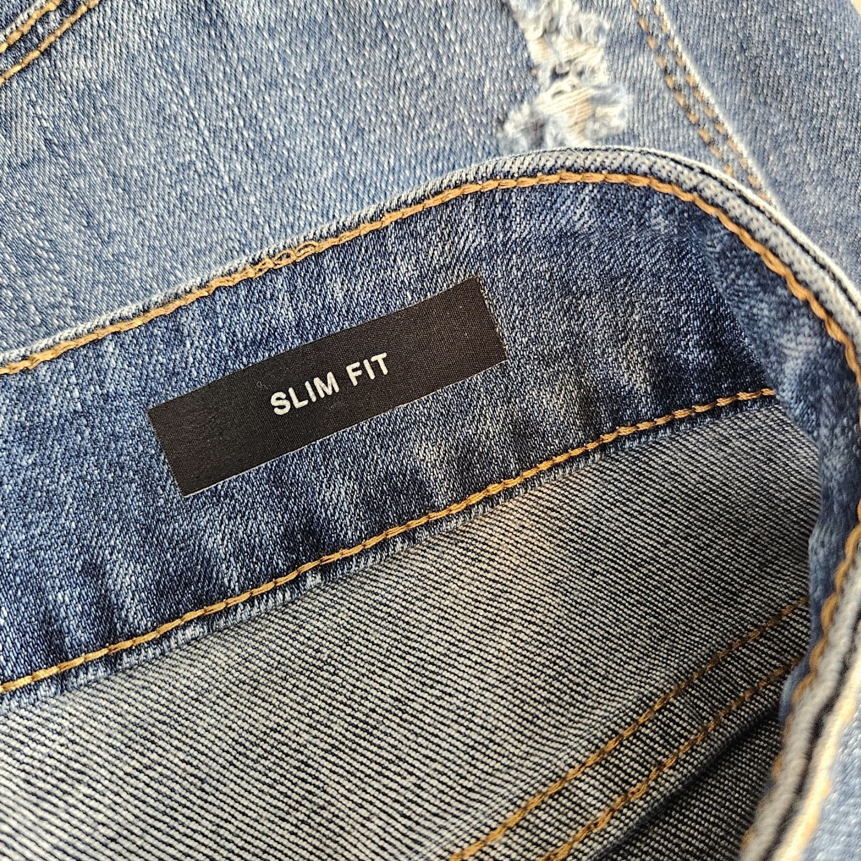 Vintage Judy Blue Womens Plaid Cuff Slim Fit Jeans Sz 16W Blue Medium Wash Distressed Size 38" / US 16 / IT 52 - 7 Thumbnail