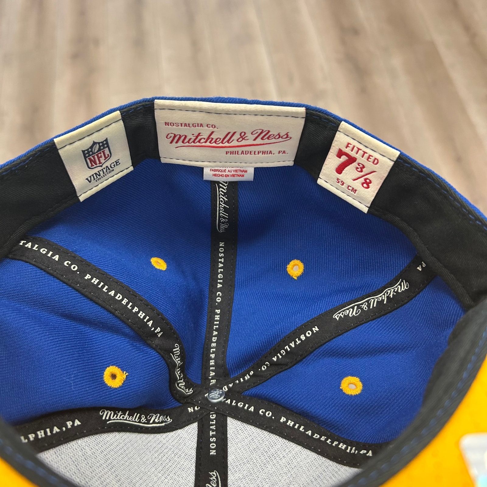 Mitchell & Ness LA CHARGERS Mitchell & Ness Vintage Logo Fitted Hat 7 3/8 Size ONE SIZE - 6 Thumbnail