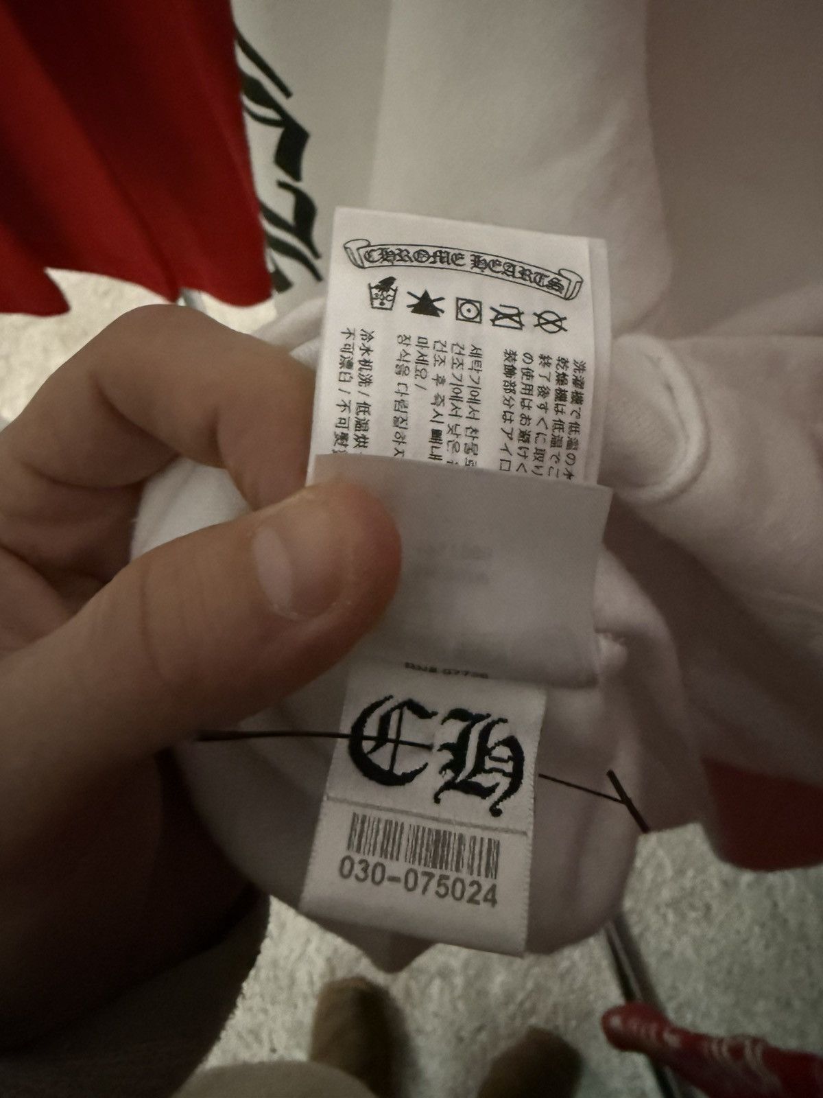 Chrome Hearts Chrome Hearts White Vertical Logo Hoodie Size US M / EU 48-50 / 2 - 6 Thumbnail