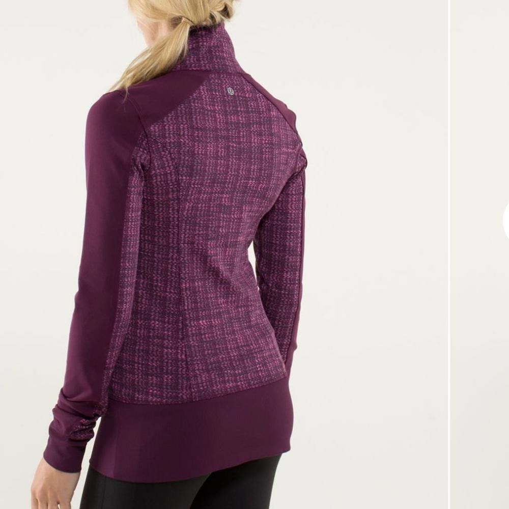 Lululemon Lululemon Nice Asana Purple Jacket August Glo / Plum Size 6 Size M / US 6-8 / IT 42-44 - 2 Thumbnail