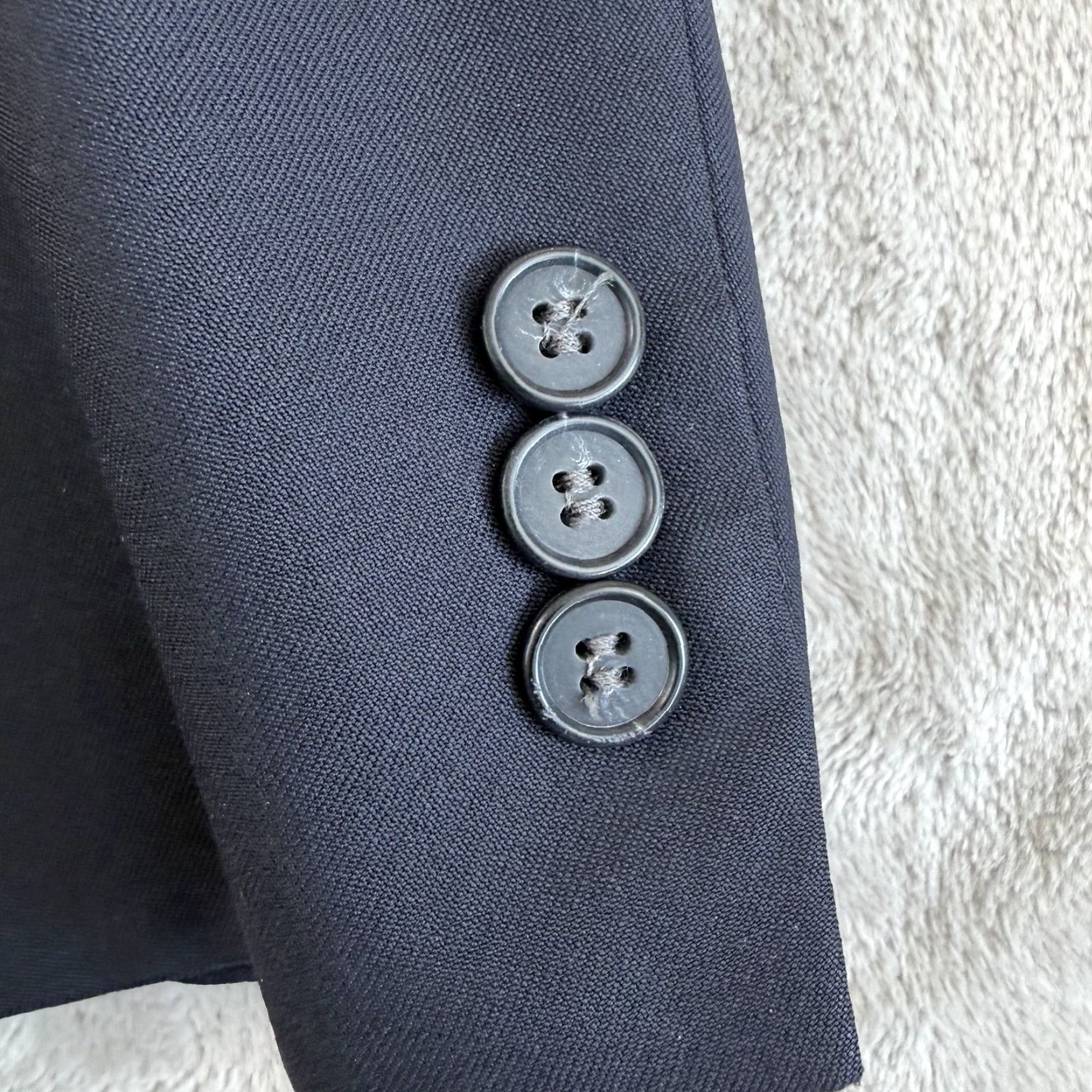 Brooks Brothers VINTAGE Brooks Brothers Blazer Sport Coat Black Wool 3 Button Men 44R USA Size 44R - 4 Thumbnail