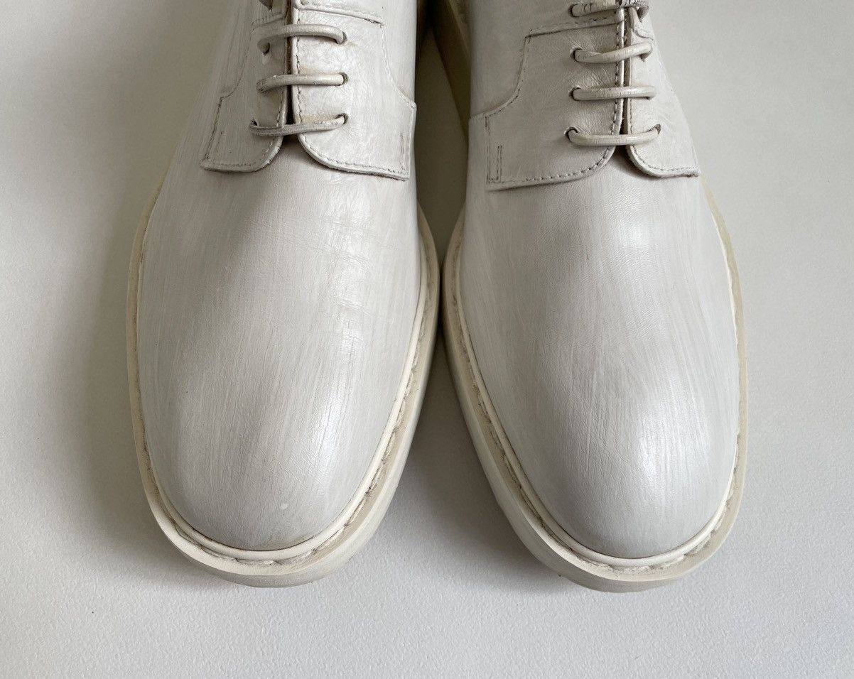 Maison Margiela ‘White Painted’ Wedge Sole Derbies Size US 10 / EU 43 - 9 Thumbnail