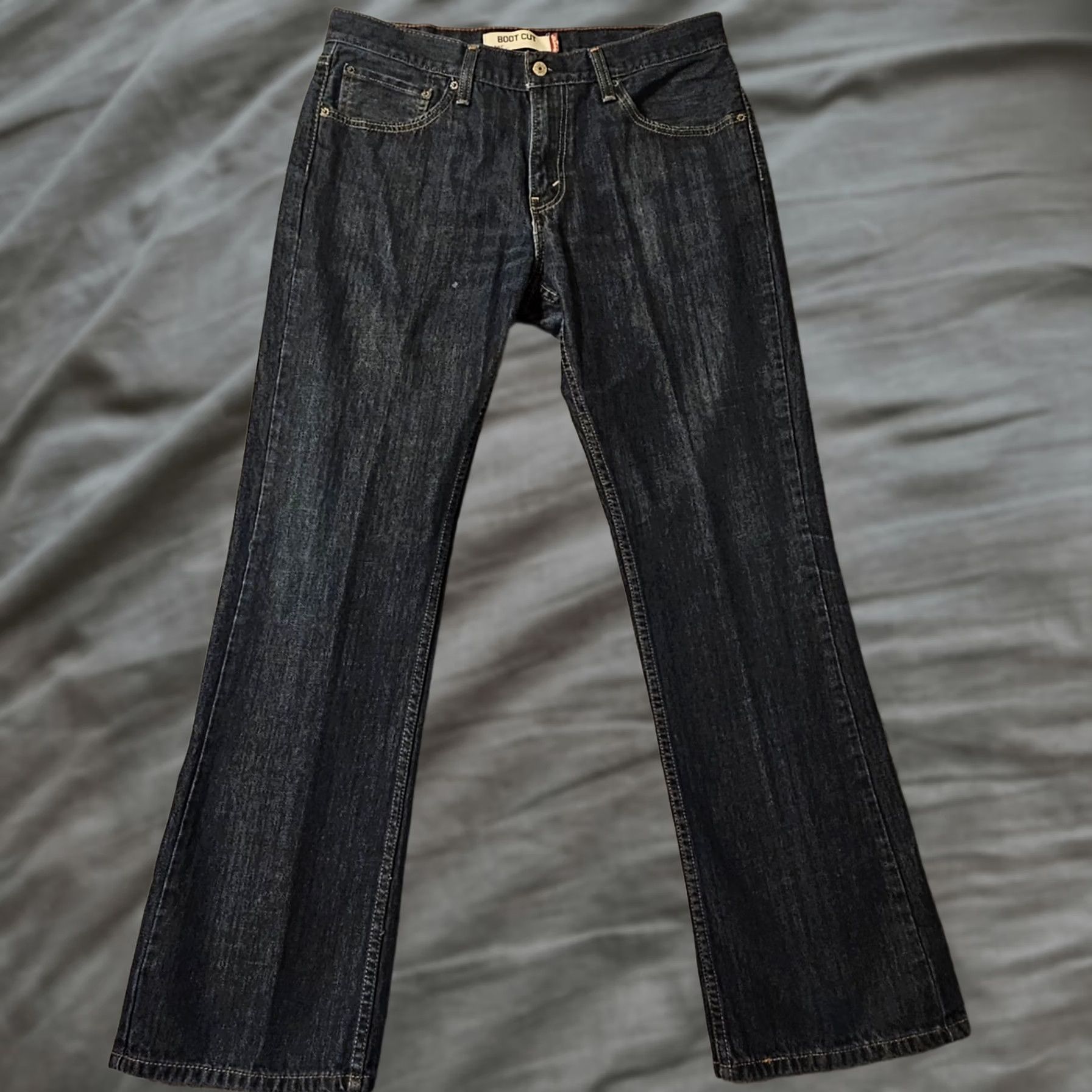 Levi's Levi's 527 Boot Cut Dark Wash Western Ranch Cowboy Jeans Mens 36x32 Size US 36 / EU 52 - 1 Thumbnail