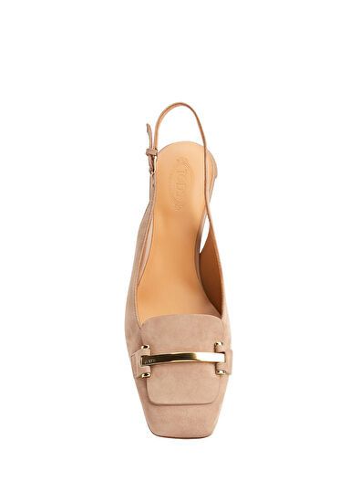 Tod's o1s22i1n0325 Cappuccino Goat Leather Pumps in Beige Size US 9 / IT 39 - 4 Thumbnail
