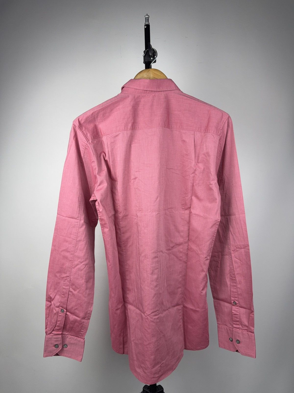 Hugo Boss Luxury Designer Hugo Boss HUGO Slim Fit Pink Shirt M Size US M / EU 48-50 / 2 - 9 Thumbnail