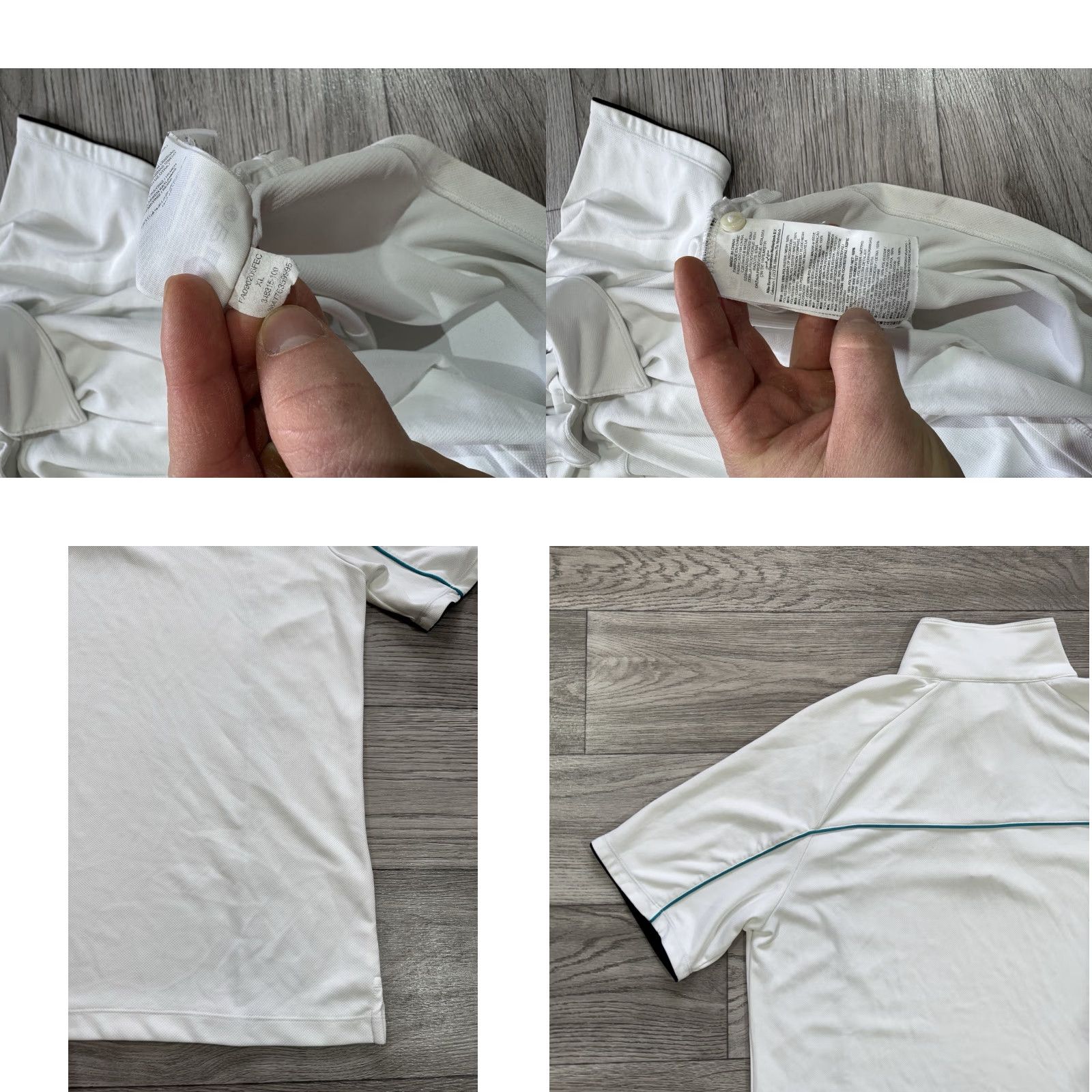 Nike Nike Court Tennis Polo Shirt XL White Blue Trim Federer Style Men Regular Size L Size US L / EU 52-54 / 3 - 10 Thumbnail