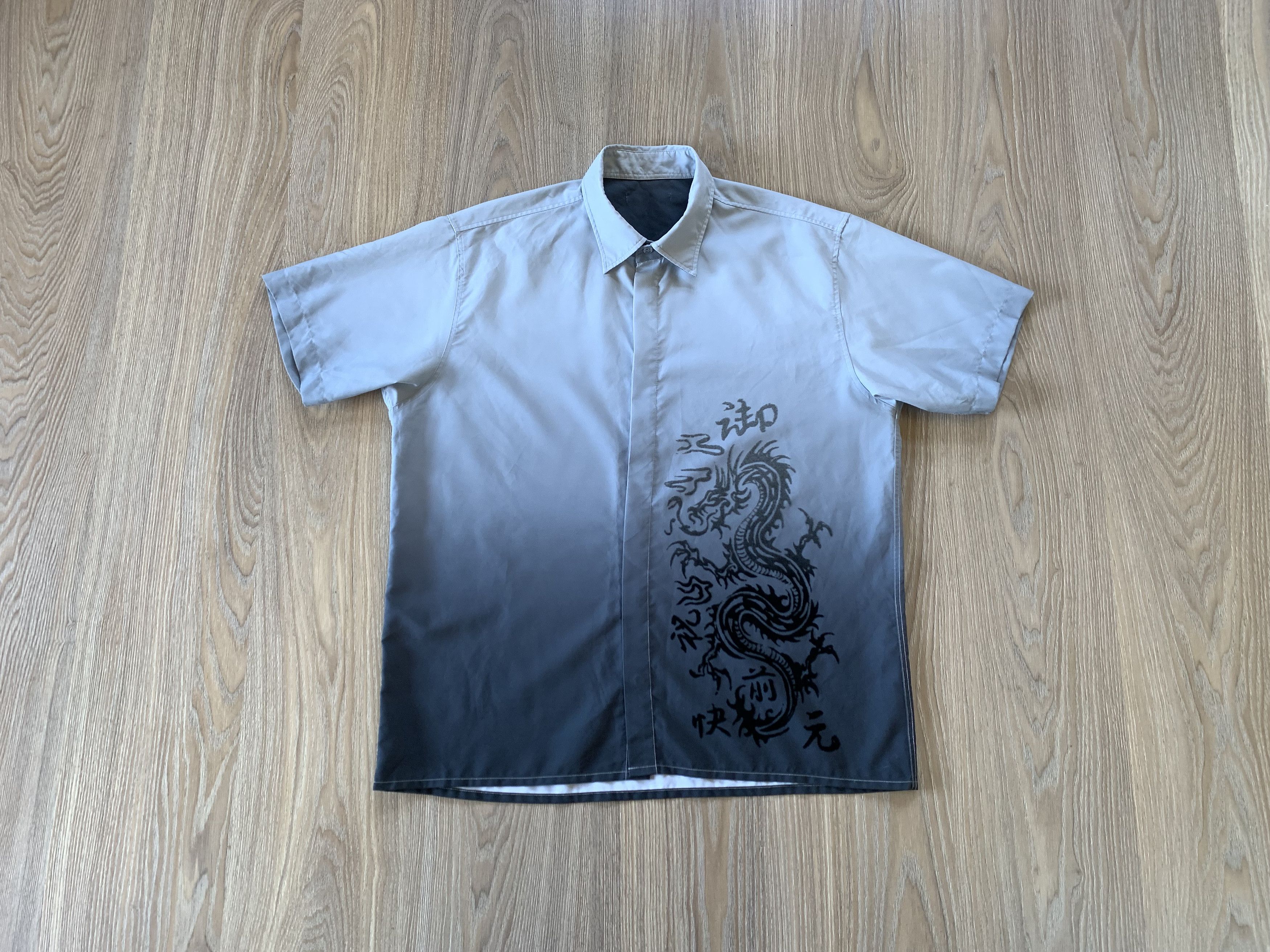 Japanese Brand × Vintage Vintage Hide Button Printed Japan Style Shirt Size US M / EU 48-50 / 2 - 1 Thumbnail