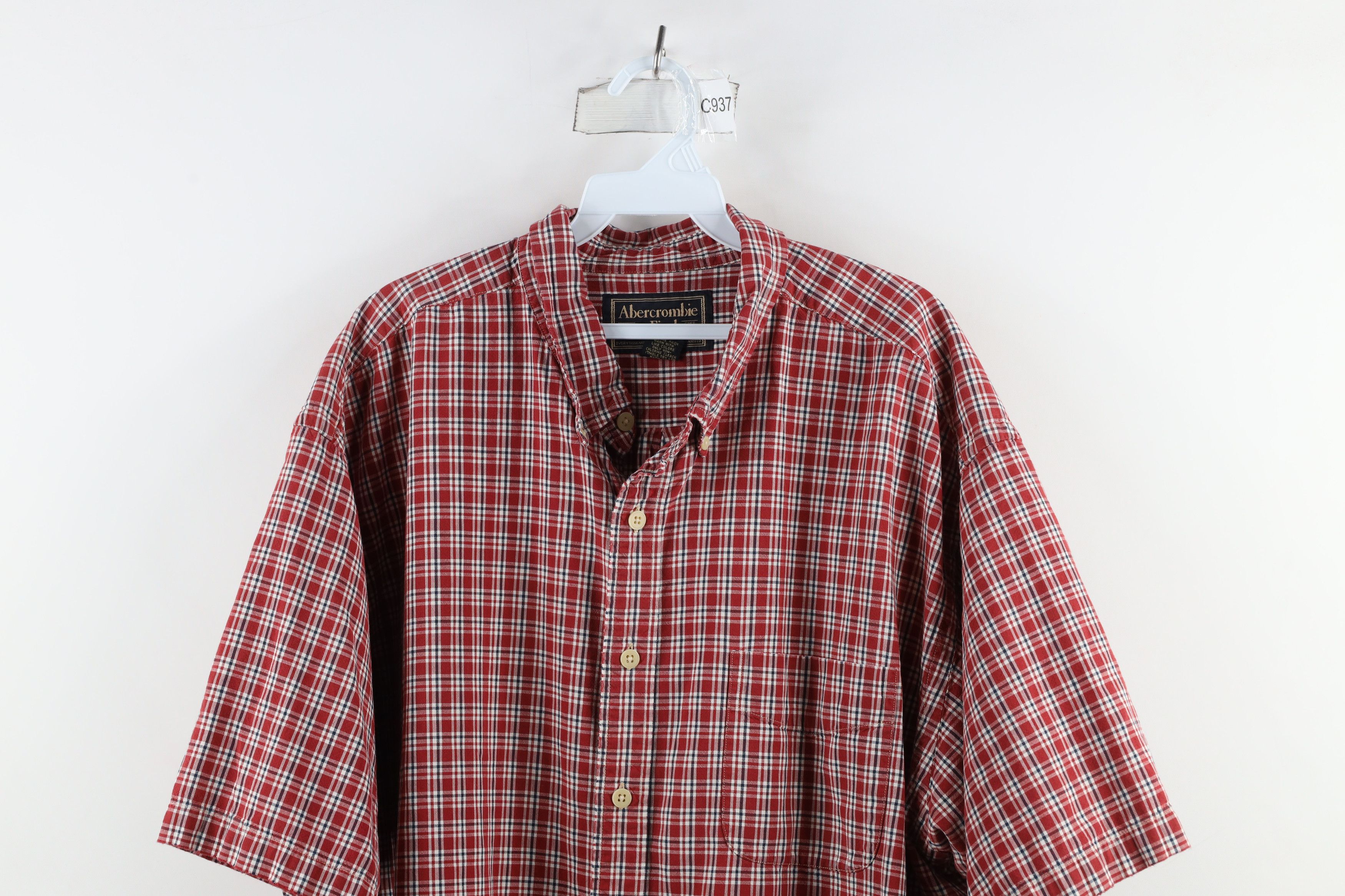 Abercrombie & Fitch × Vintage Vintage Abercrombie & Fitch Short Sleeve Button Down Shirt Size US XL / EU 56 / 4 - 2 Thumbnail