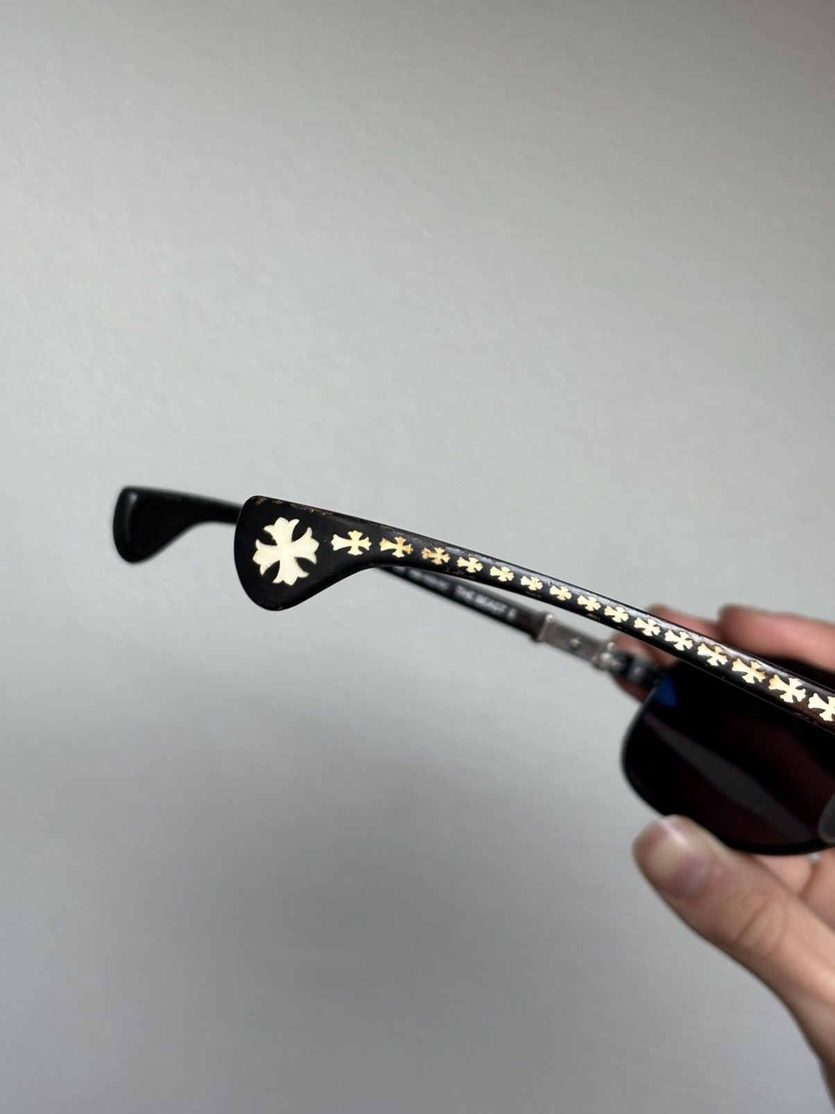 Chrome Hearts Chrome Hearts the Beast II sunglasses Pearl details Size ONE SIZE - 5 Thumbnail