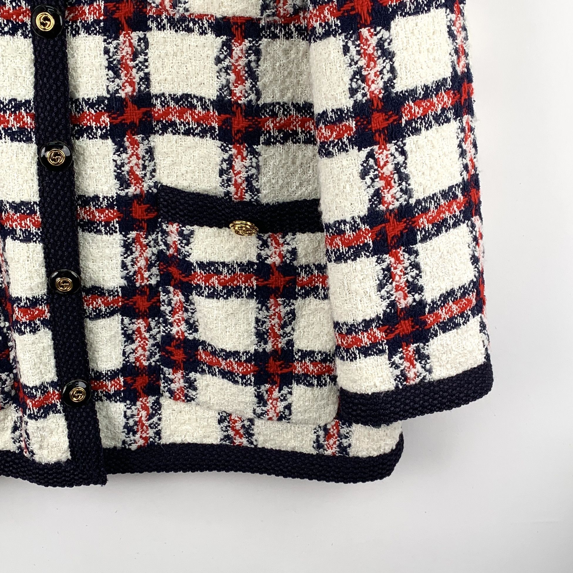 Gucci Gucci Tweed Check Jacket Multicolor (40) Size S / US 4 / IT 40 - 4 Thumbnail