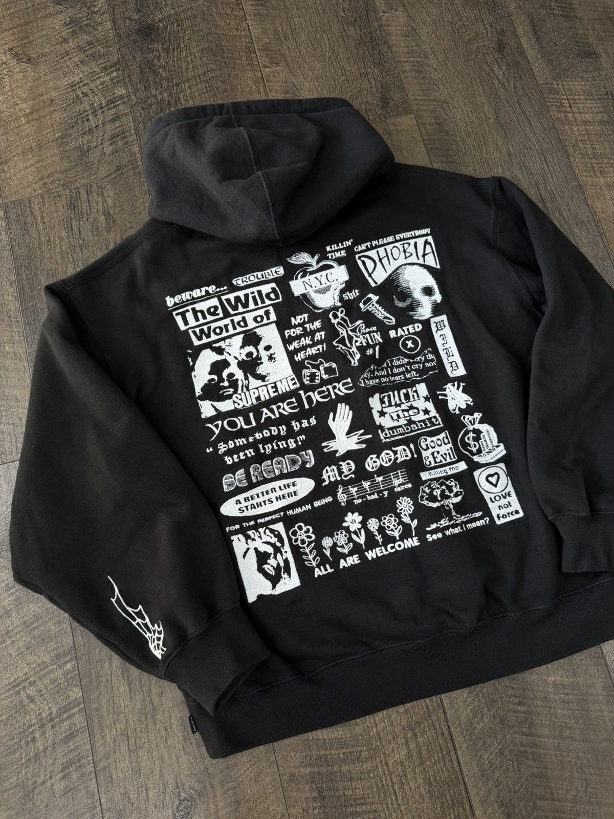 Supreme Supreme Wild Embroidered Hooded Sweatshirt | Grailed