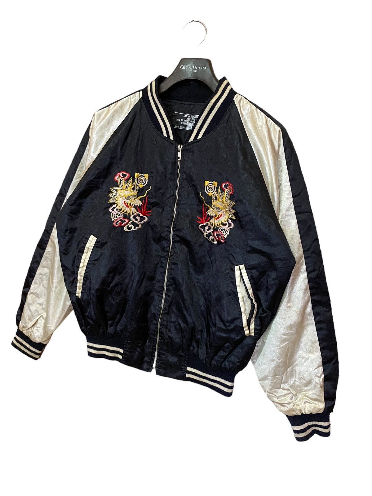 Japanese Brand × Traditional Weatherwear Sukajan dragon emboidery jacket satin nice design Size US XL / EU 56 / 4 - 4 Thumbnail