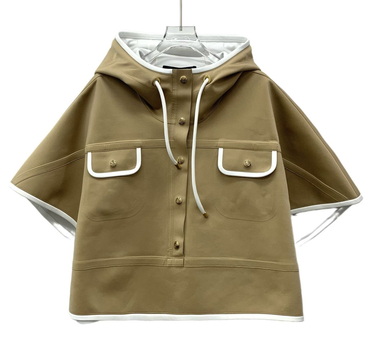 Louis Vuitton Louis Vuitton 22 Brown Single Breasted Hooded Cloak Jacket Size XS / US 0-2 / IT 36-38 - 1 Thumbnail