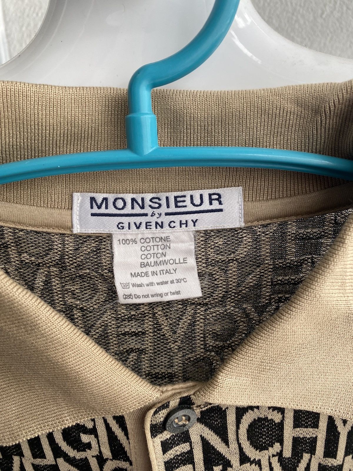 Givenchy Vintage Givenchy Full Print Polo Tshirt Size US M / EU 48-50 / 2 - 6 Thumbnail