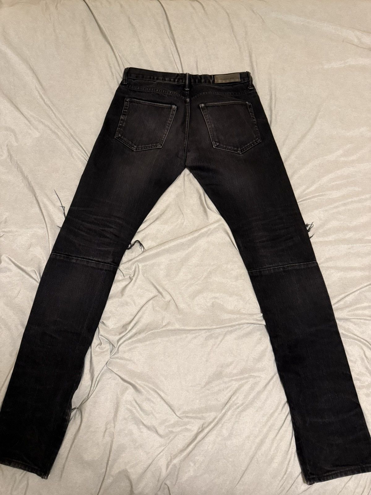 Fear of God Fear of God FOG 4th Black Denim Jeans Riri Zip Size 30 Rare Size US 30 / EU 46 - 9 Thumbnail